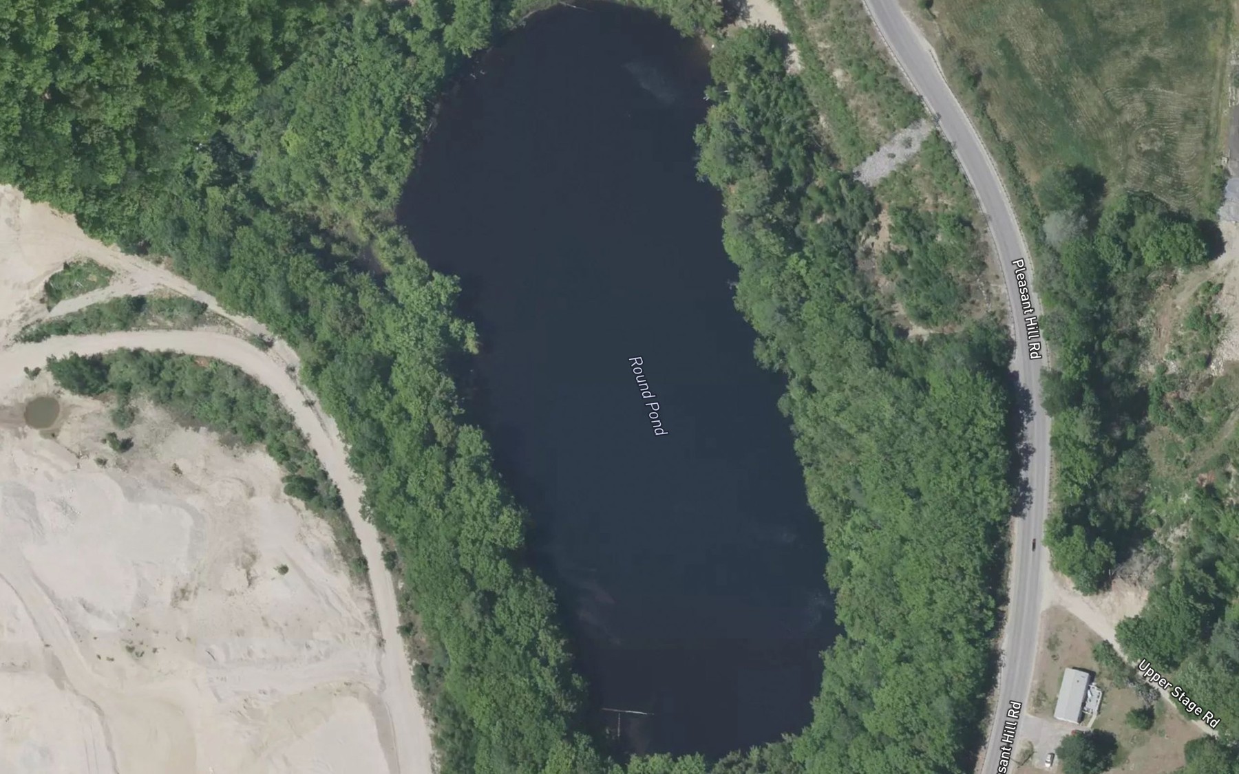 Satellite map of the Round Pond