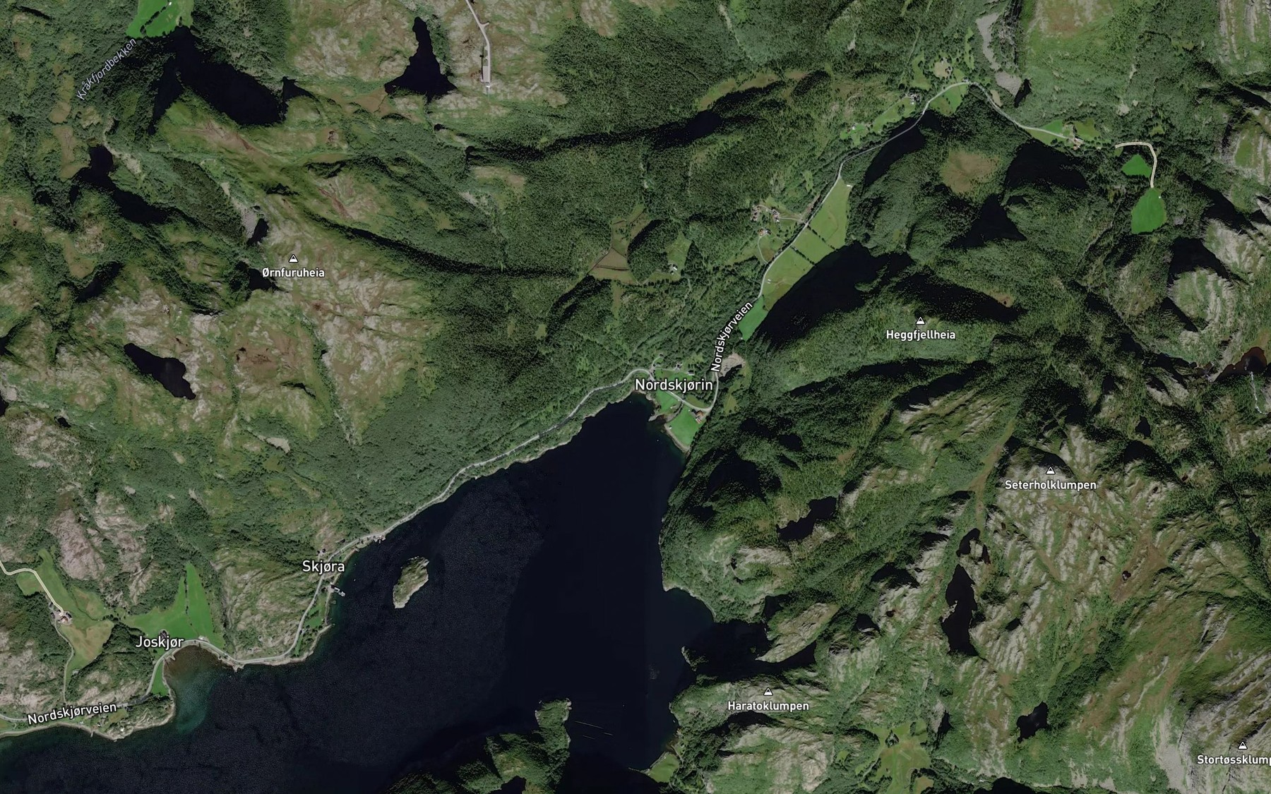 Satellite map of the Rotvika