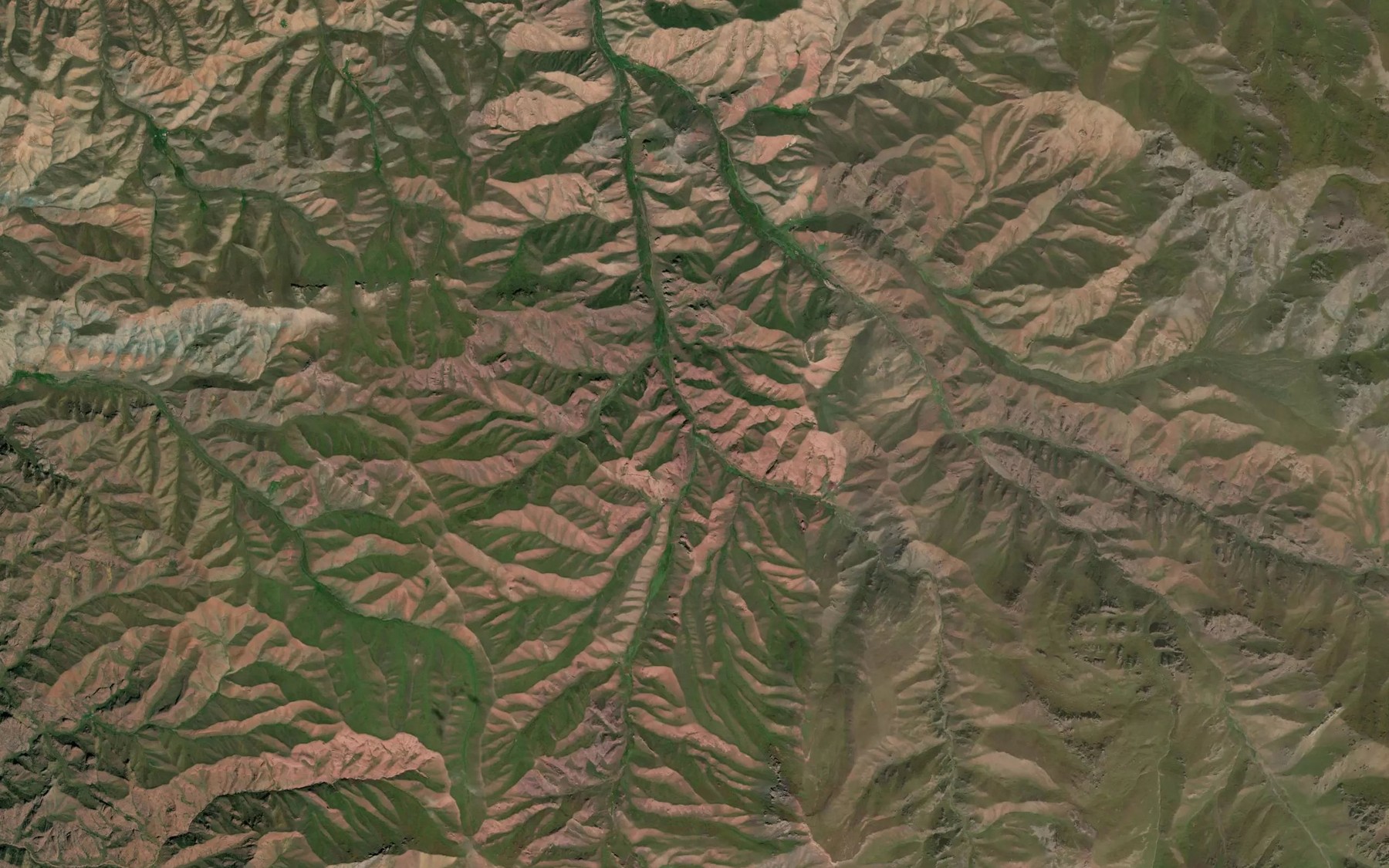 Satellite map of the Dzhaktykator