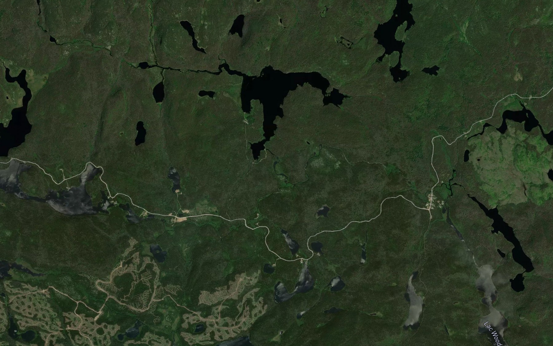 Satellite map of the Lac du Butor