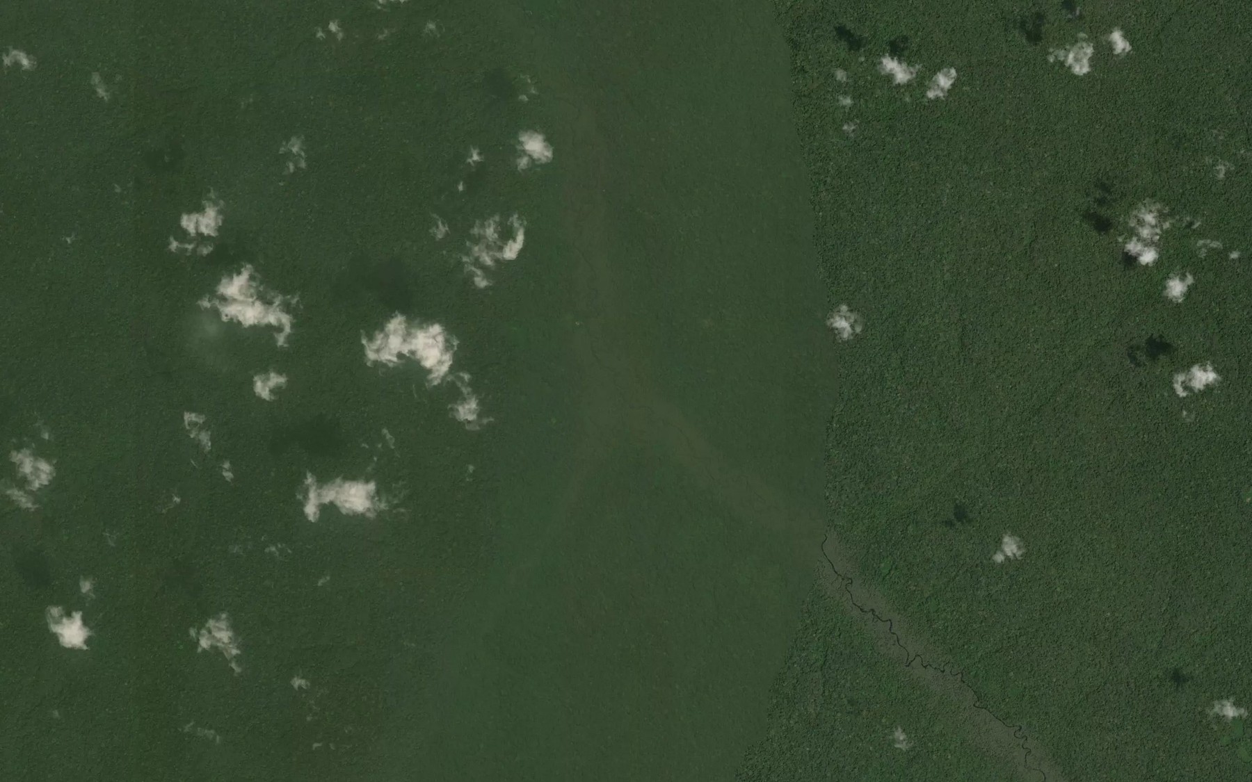 Satellite map of the Luelo