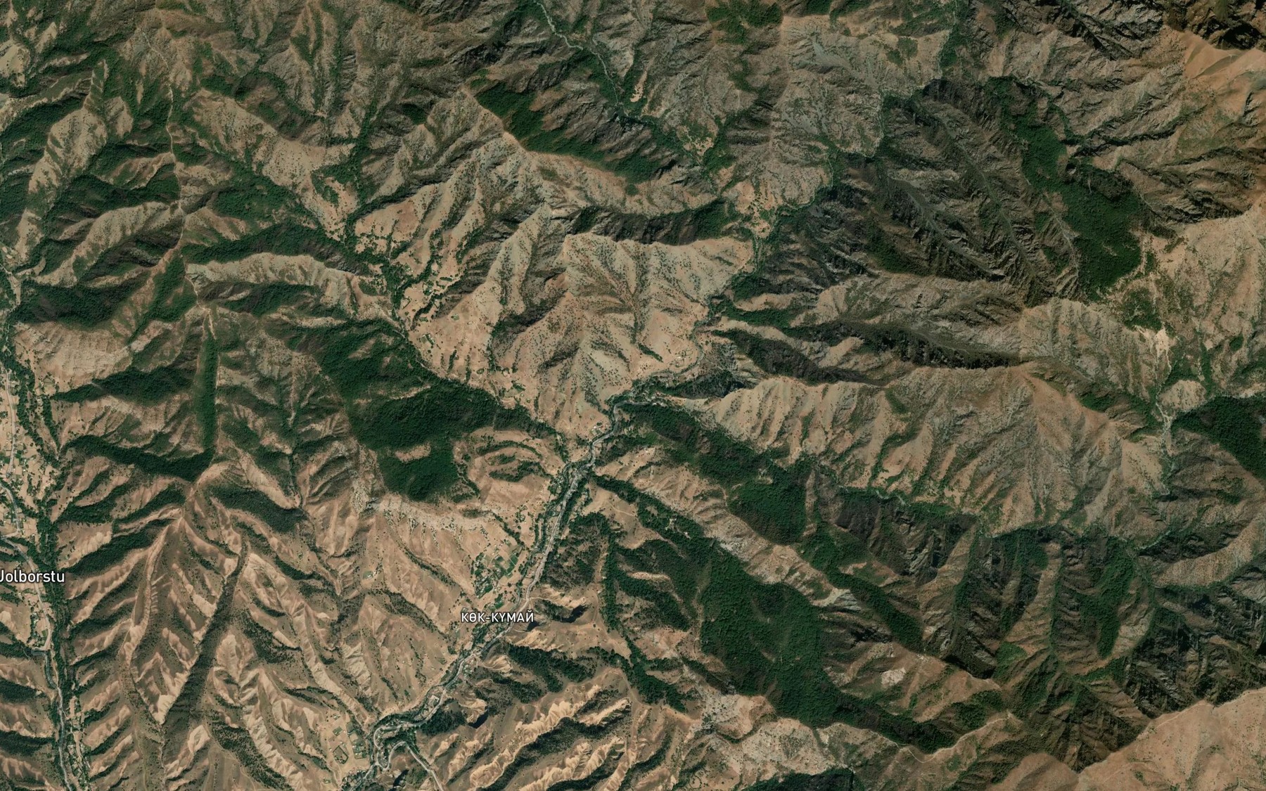 Satellite map of the Moleksay