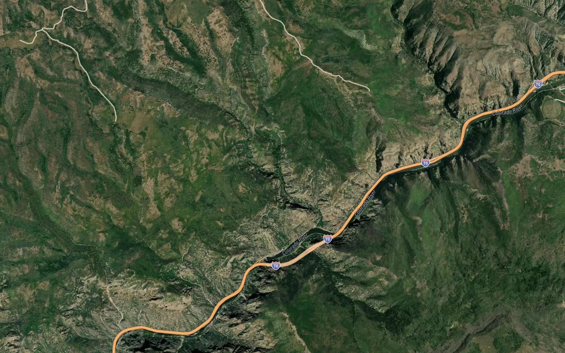 Satellite map of the West Fork Dead Horse Creek
