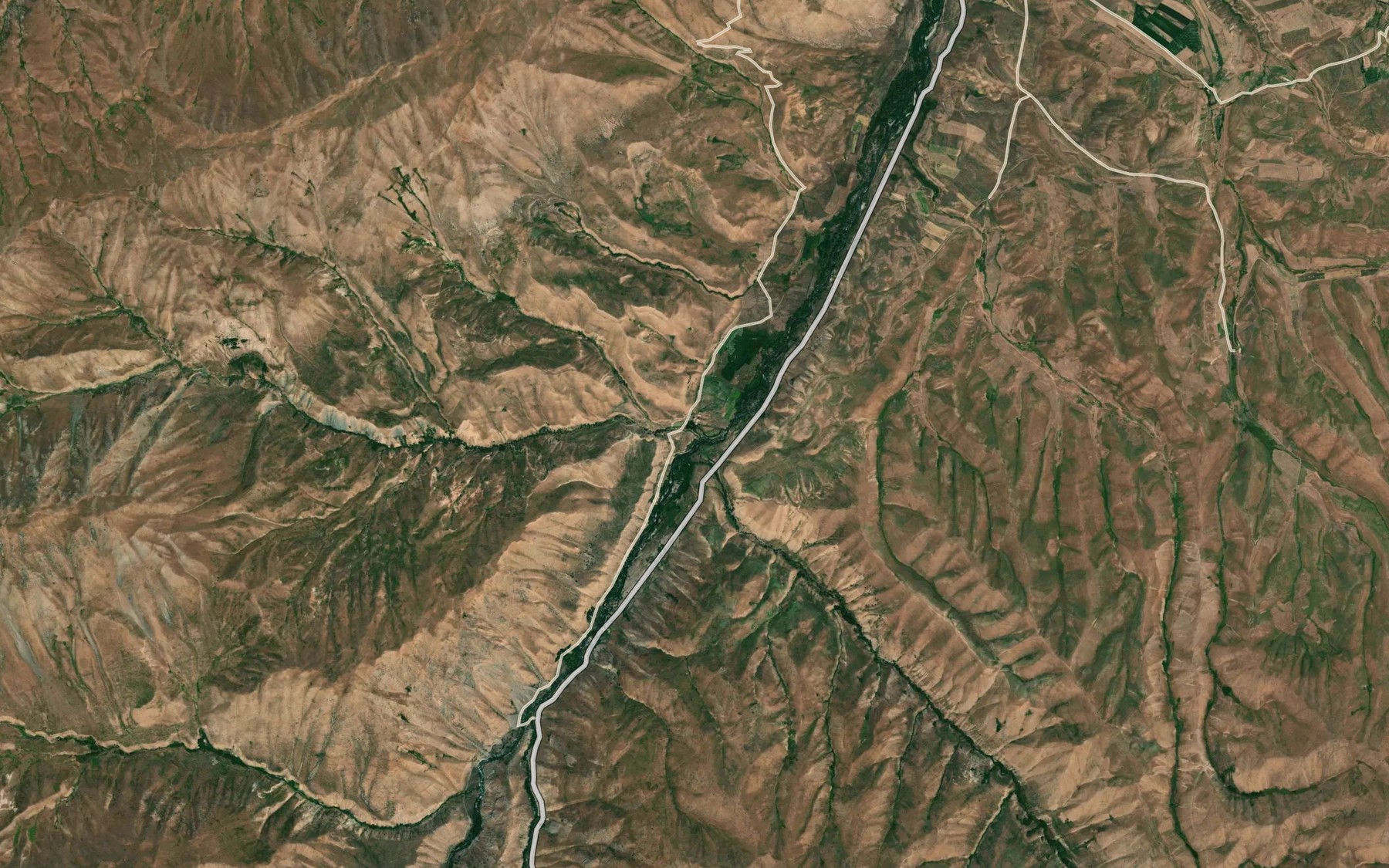 Satellite map of the Ak-Terek
