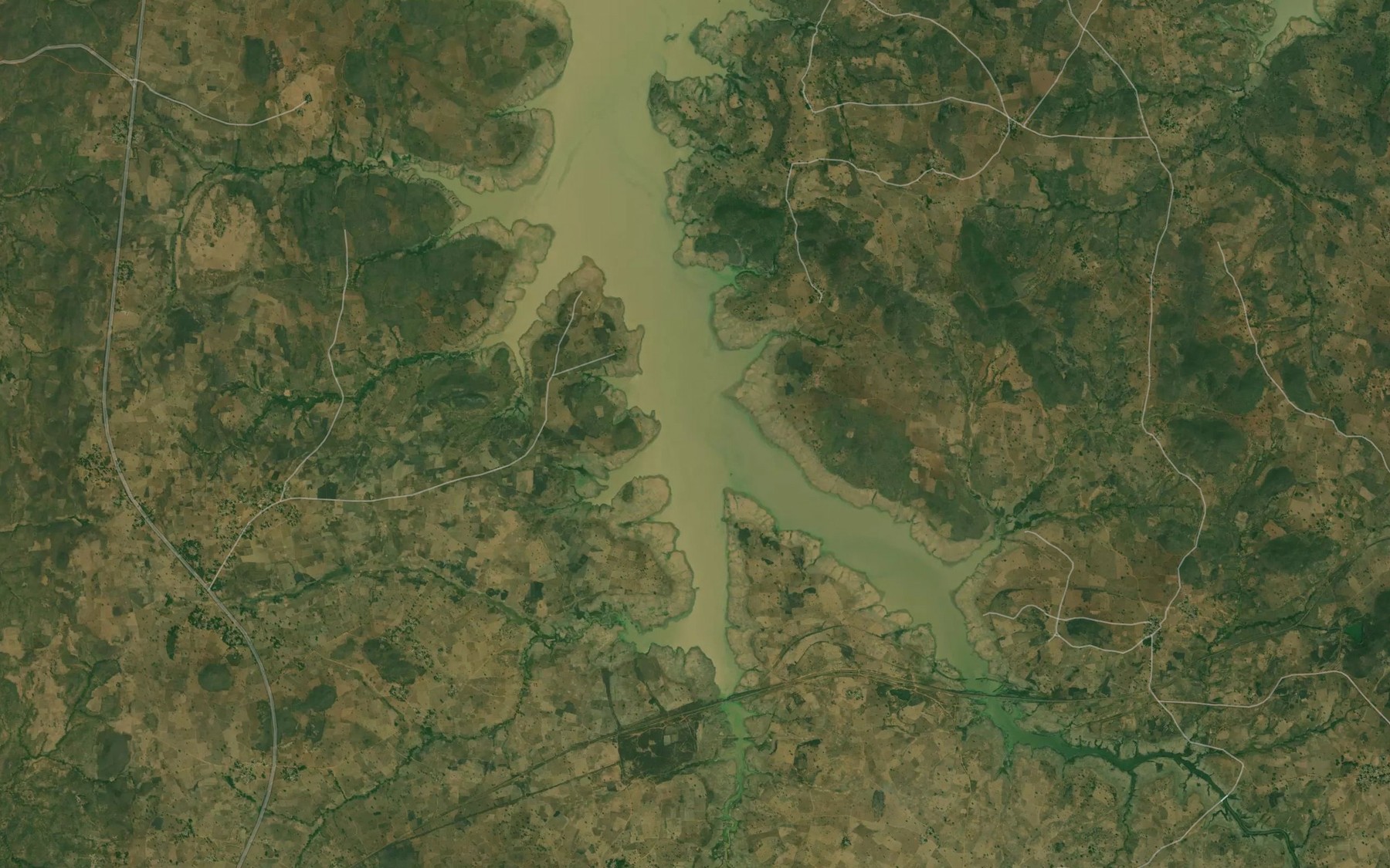 Satellite map of the River Muye