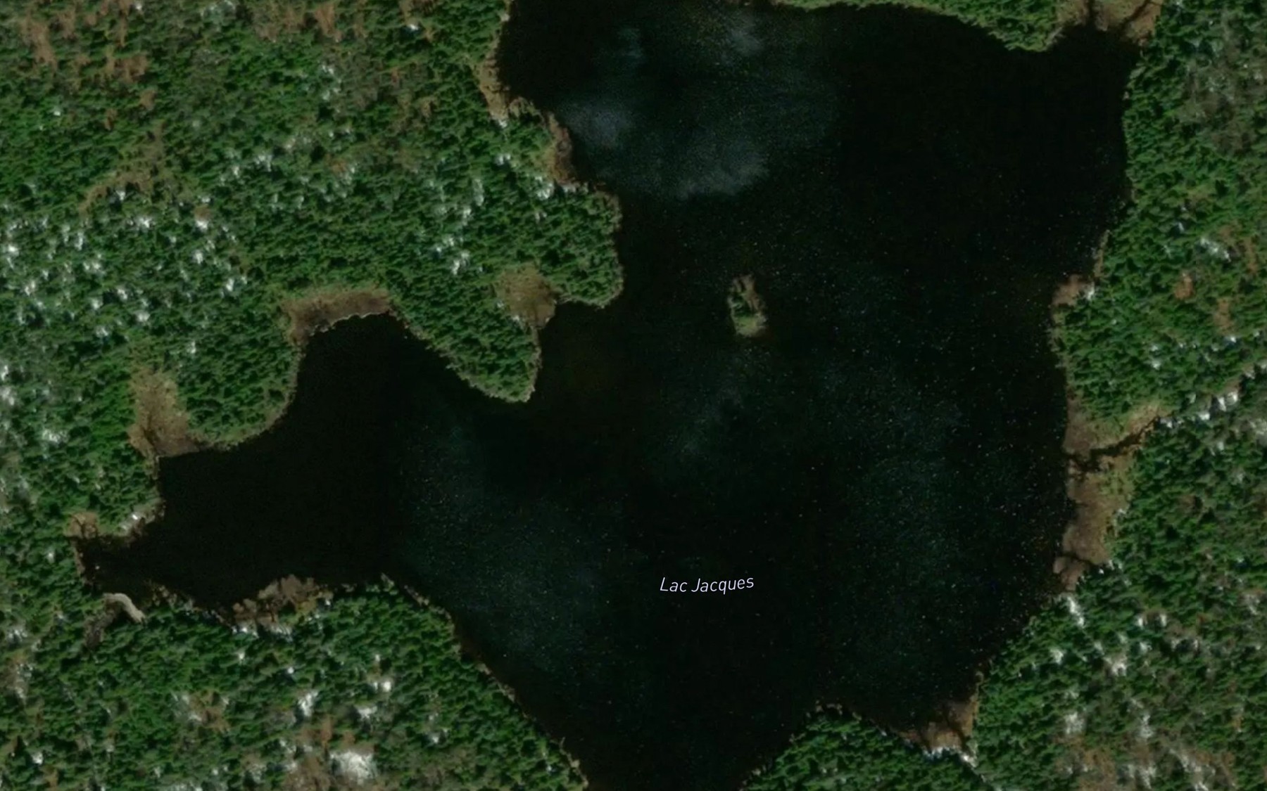 Satellite map of the Lac Jacques