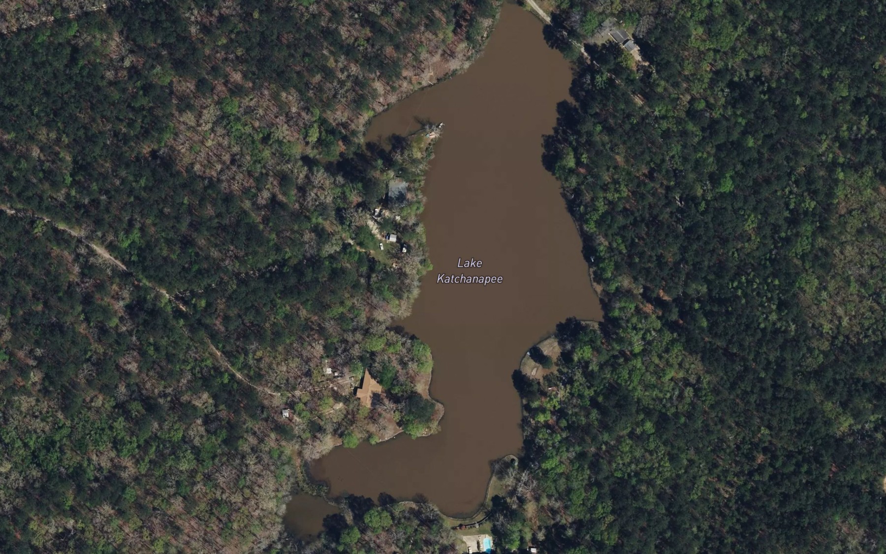 Satellite map of the Lake Katchanapee