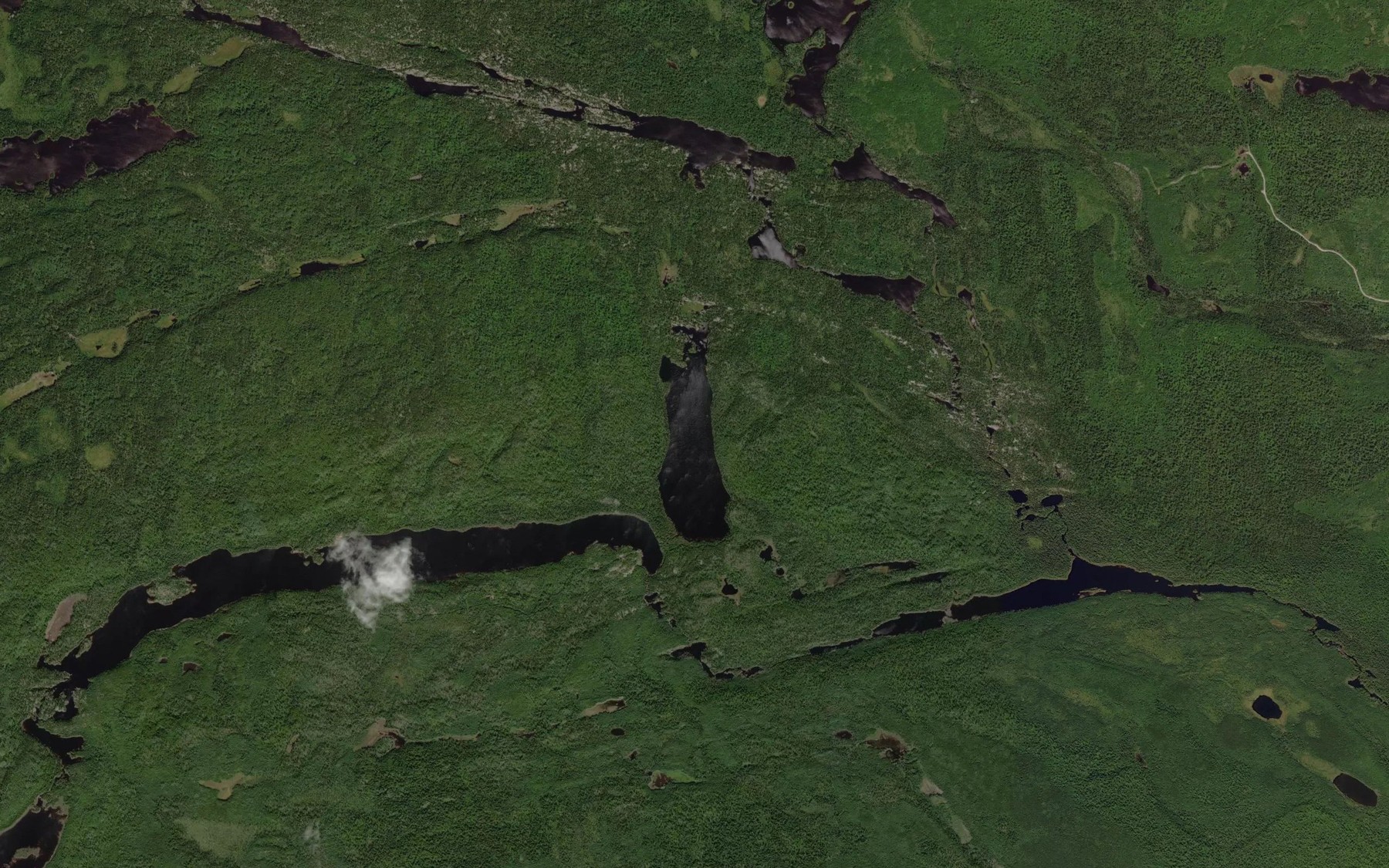 Satellite map of the Chrome Lake