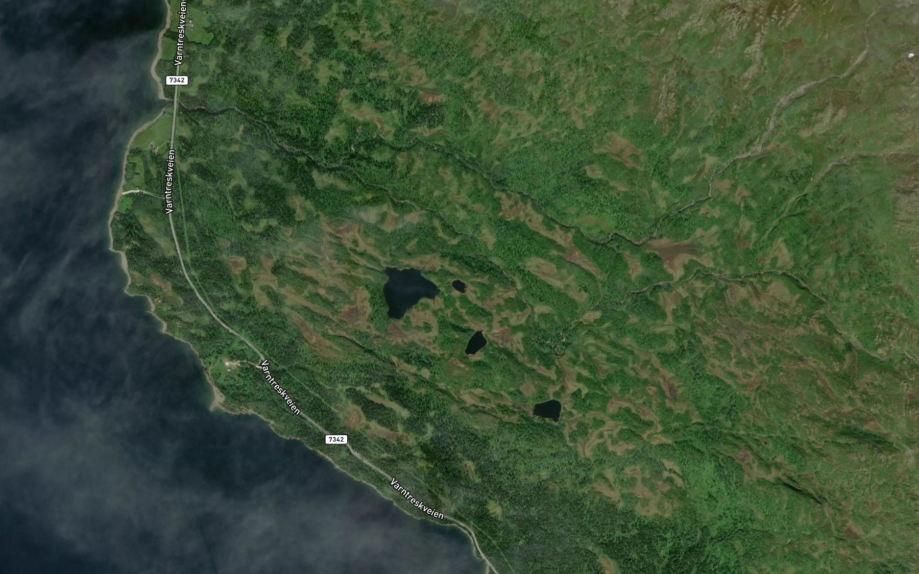 Satellite map of the Rundtjonna