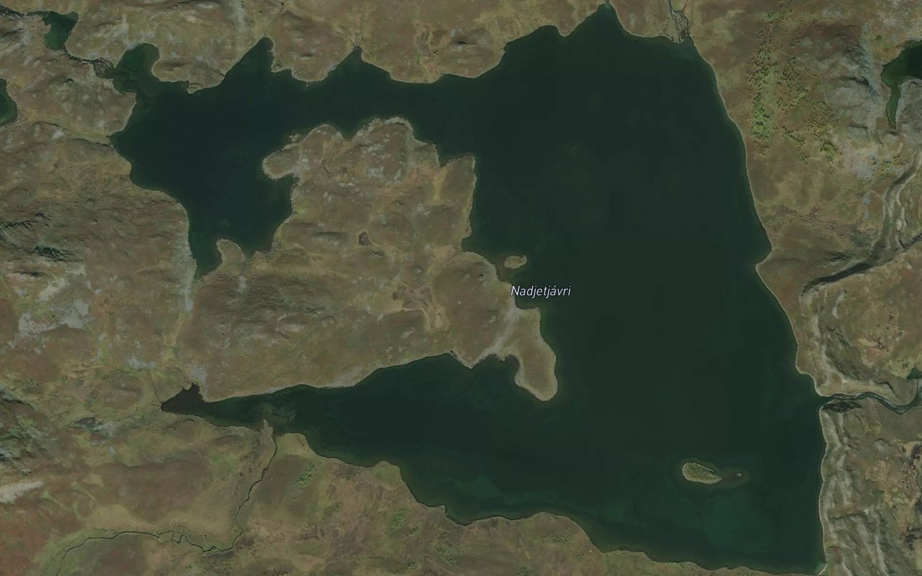 Satellite map of the Naddjetjavri