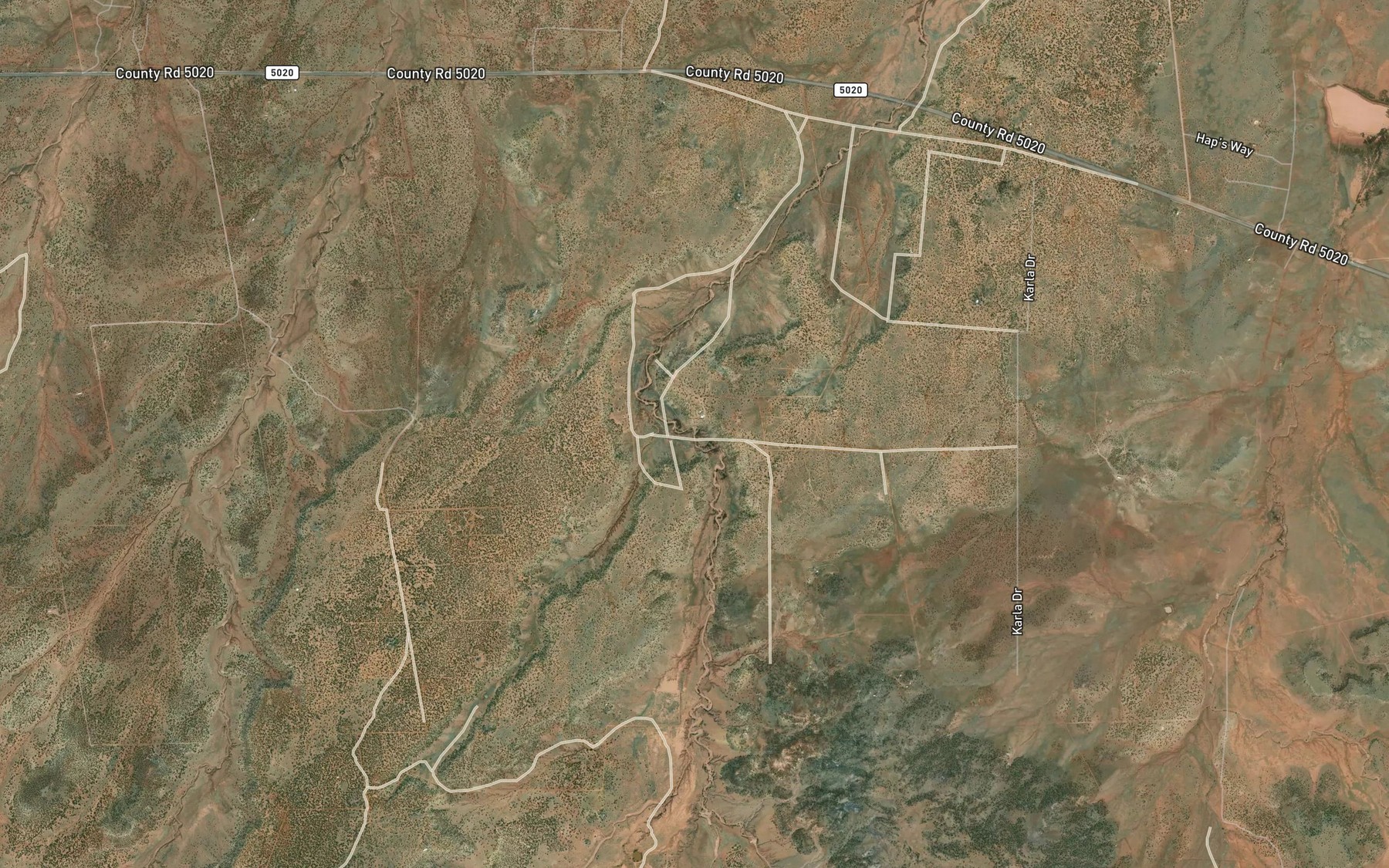 Satellite map of the Manuel Seep