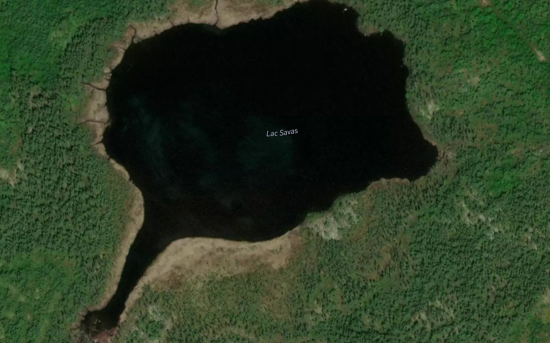 Satellite map of the Lac Savas