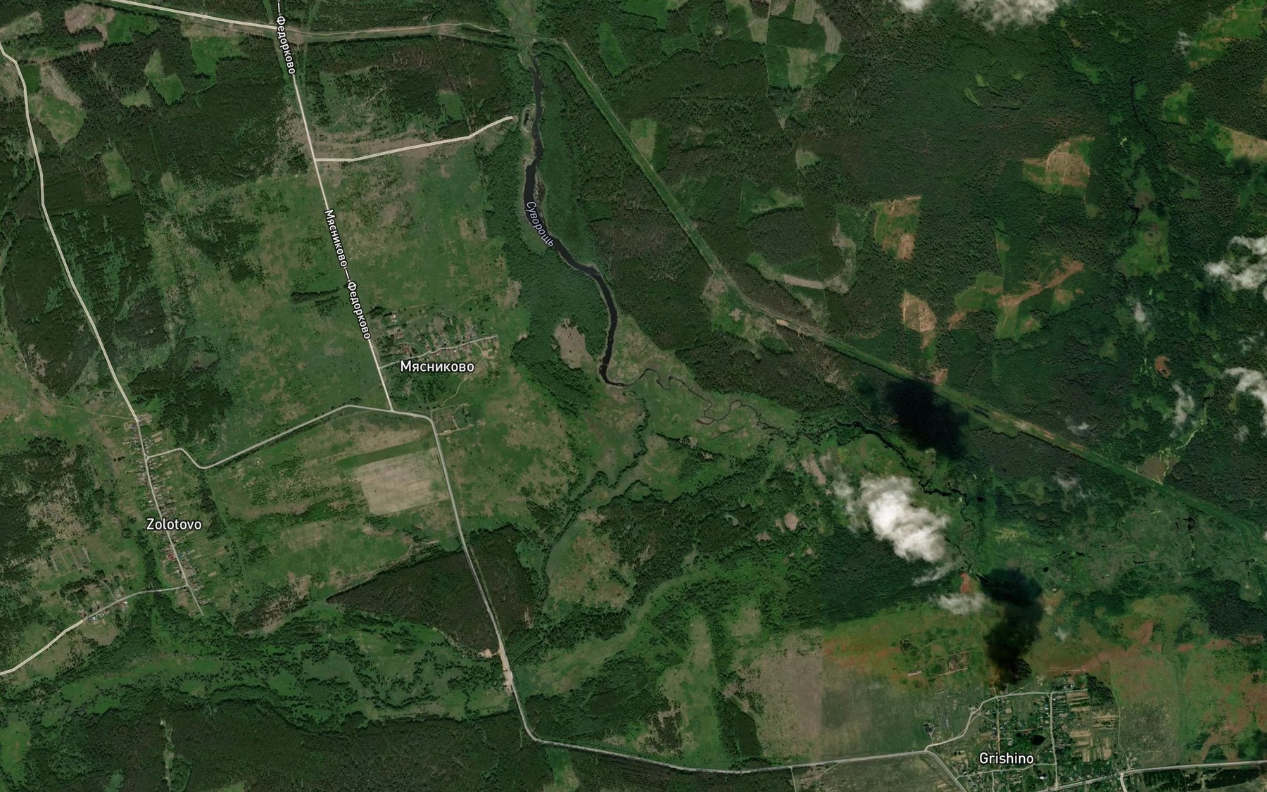 Satellite map of the Indrus