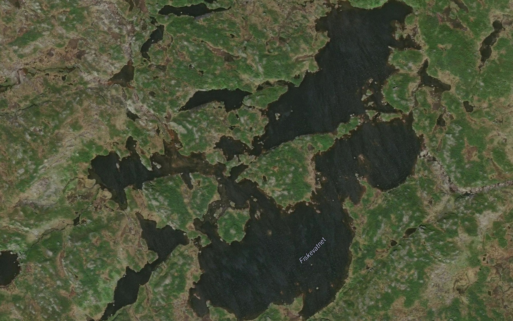 Satellite map of the Fiskevatnet