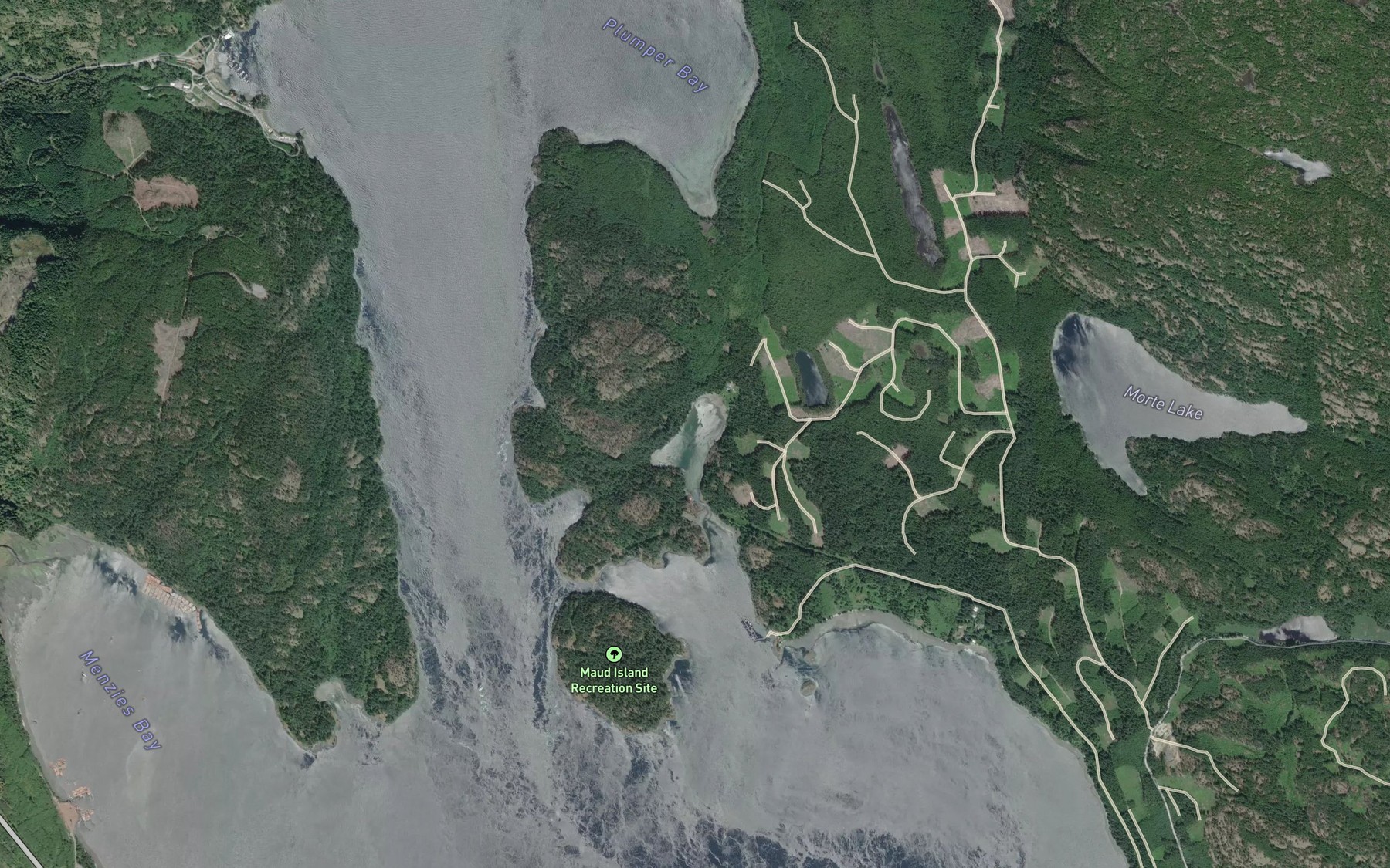 Satellite map of the Saltwater Lagoon
