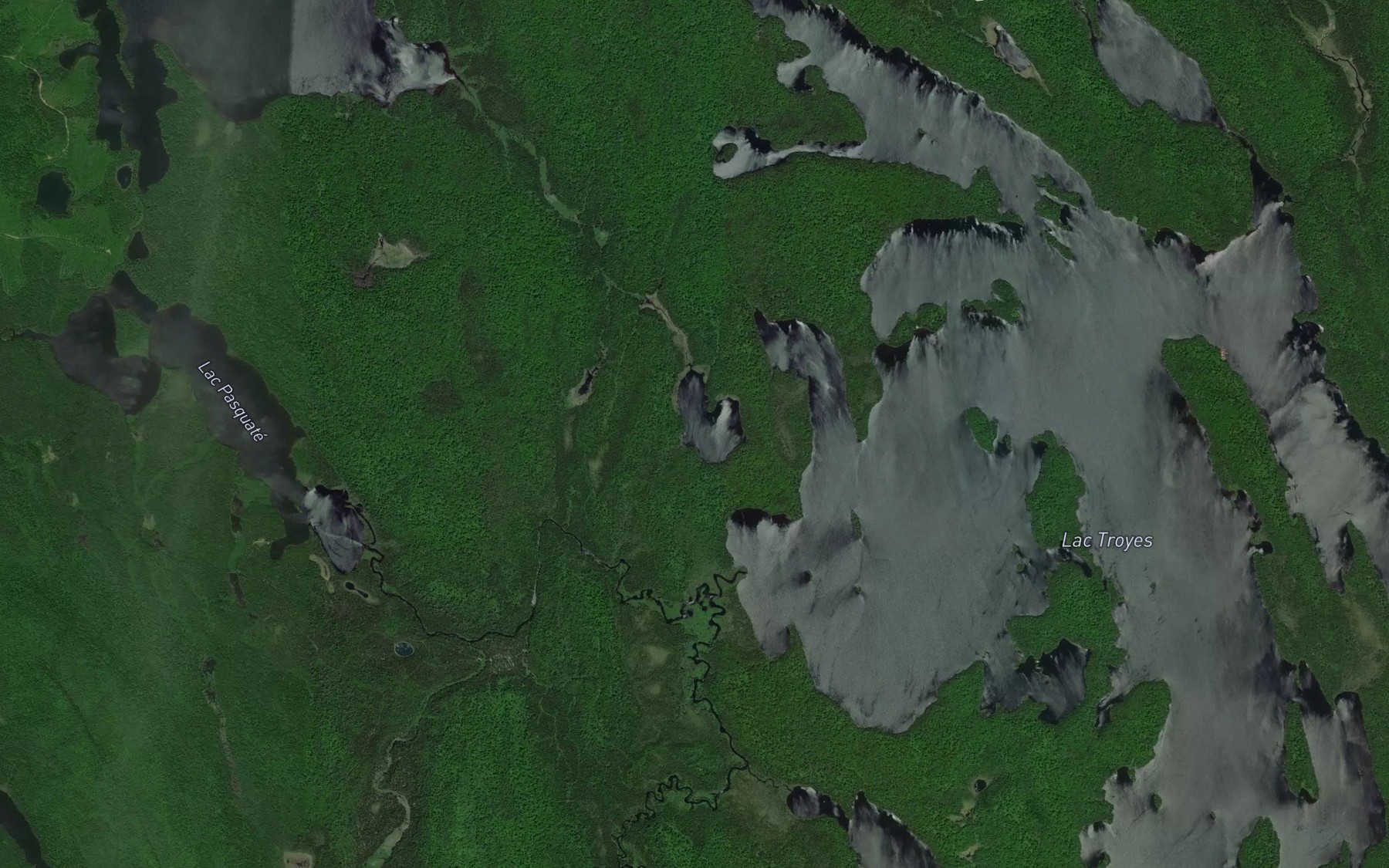 Satellite map of the Petit lac Sepier
