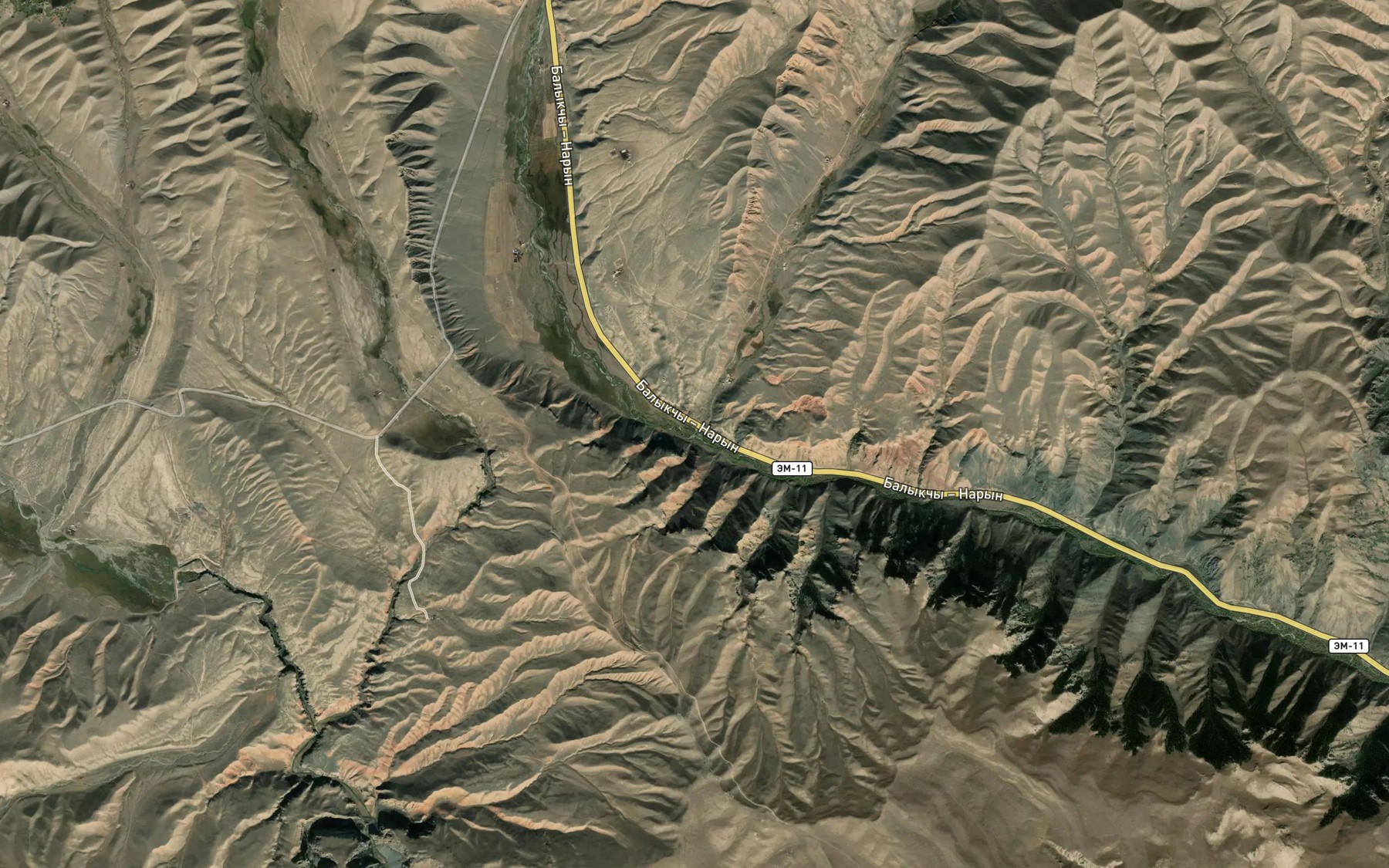 Satellite map of the Karaunkut