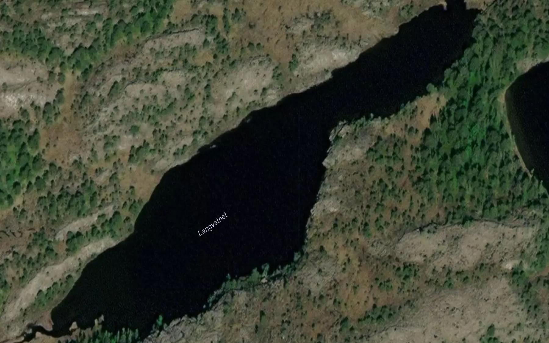 Satellite map of the Langvatnet