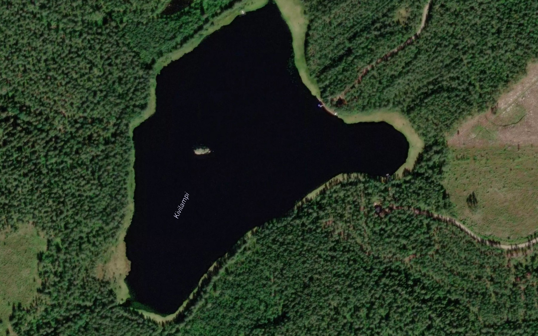 Satellite map of the Kivilampi