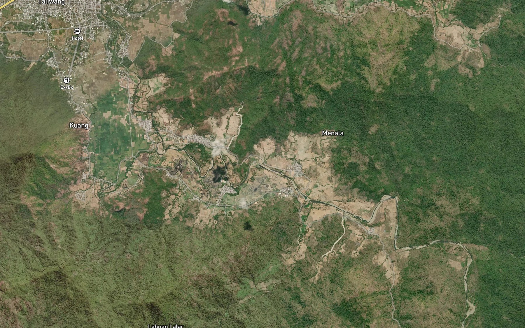 Satellite map of the Brang Tiulobah