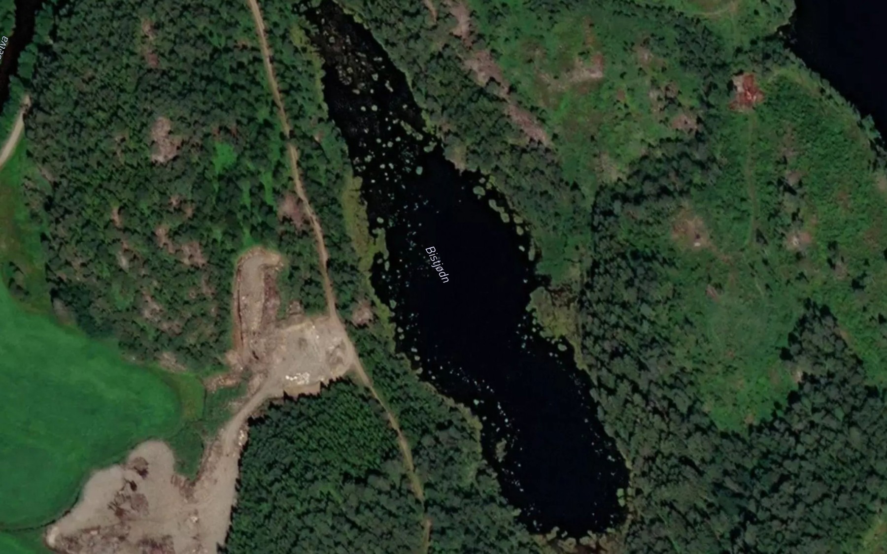 Satellite map of the Bistjodn