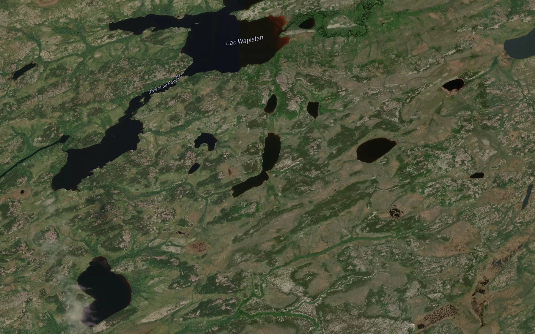 Satellite map of the Lac Apischapas