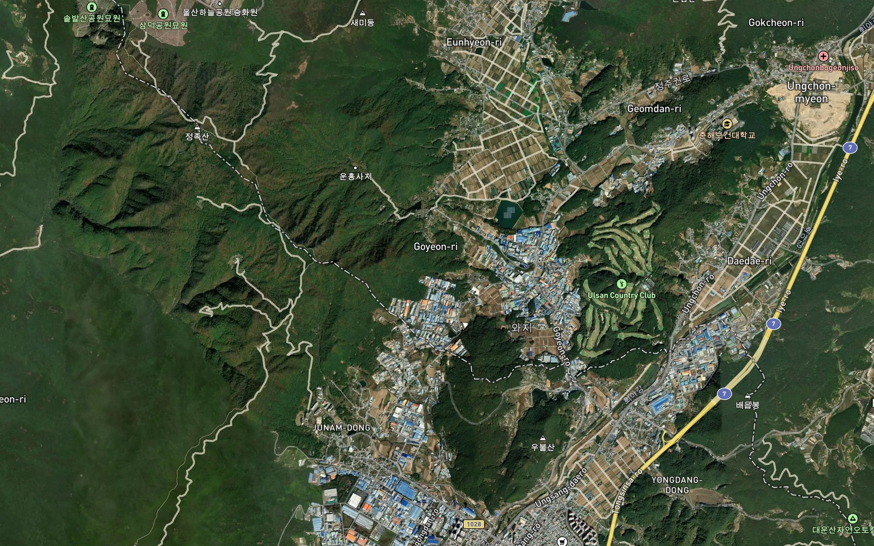 Satellite map of the Yeondammot