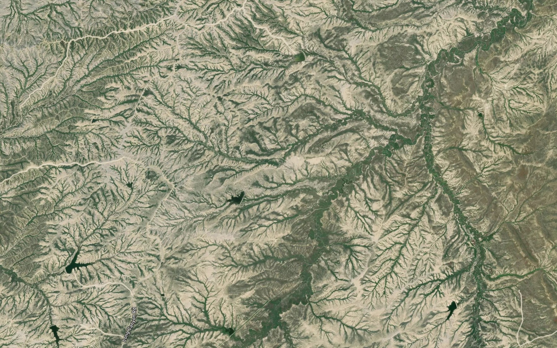 Satellite map of the Leg Reservoir