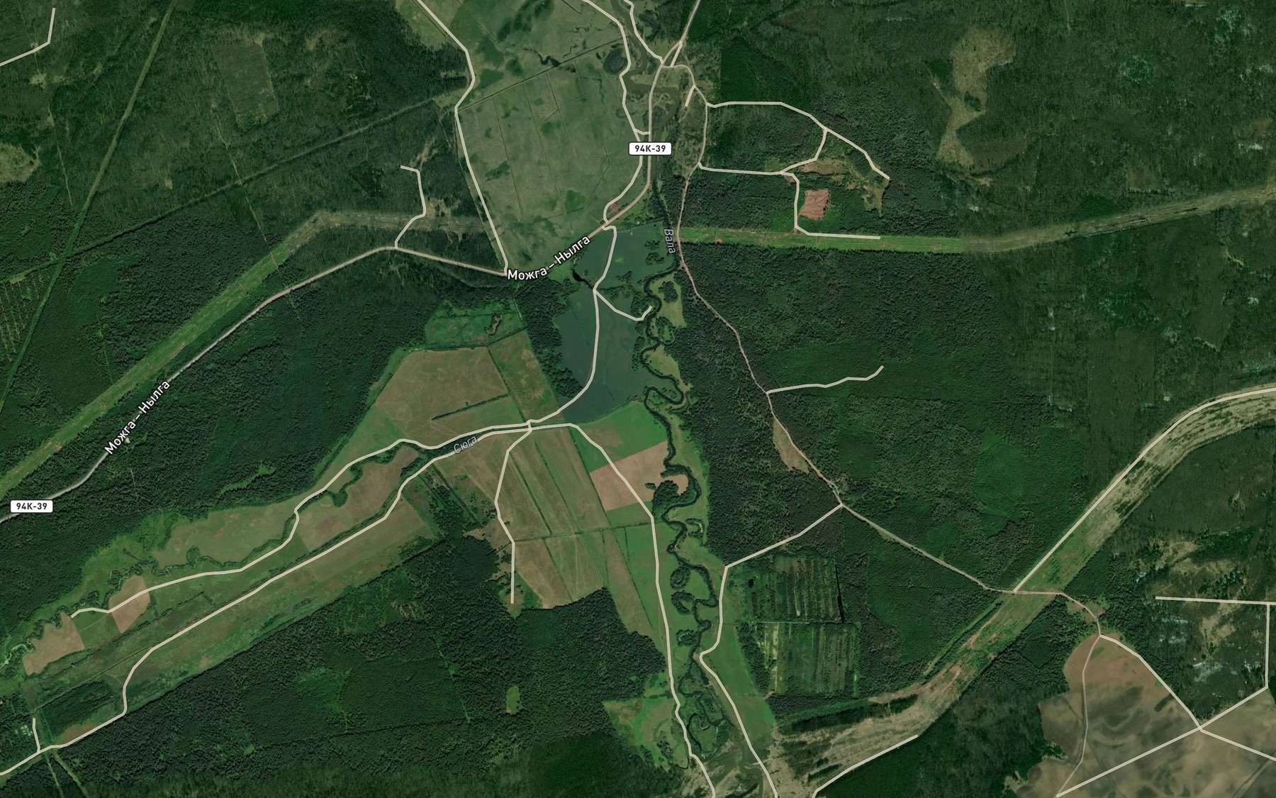 Satellite map of the Syuginka