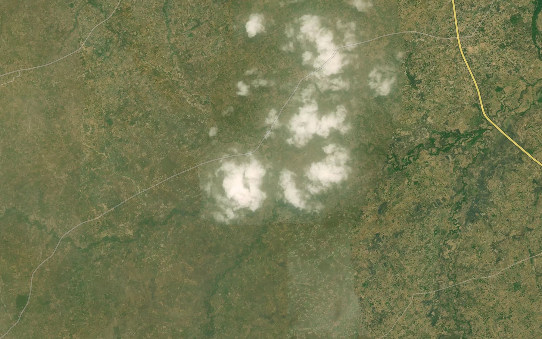 Satellite map of the River Agbukun