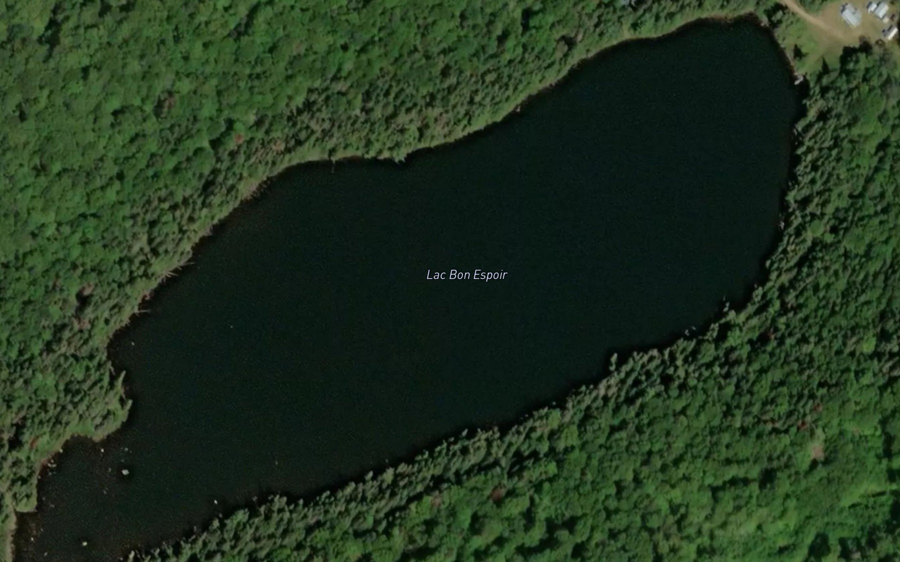 Satellite map of the Lac Bon Espoir