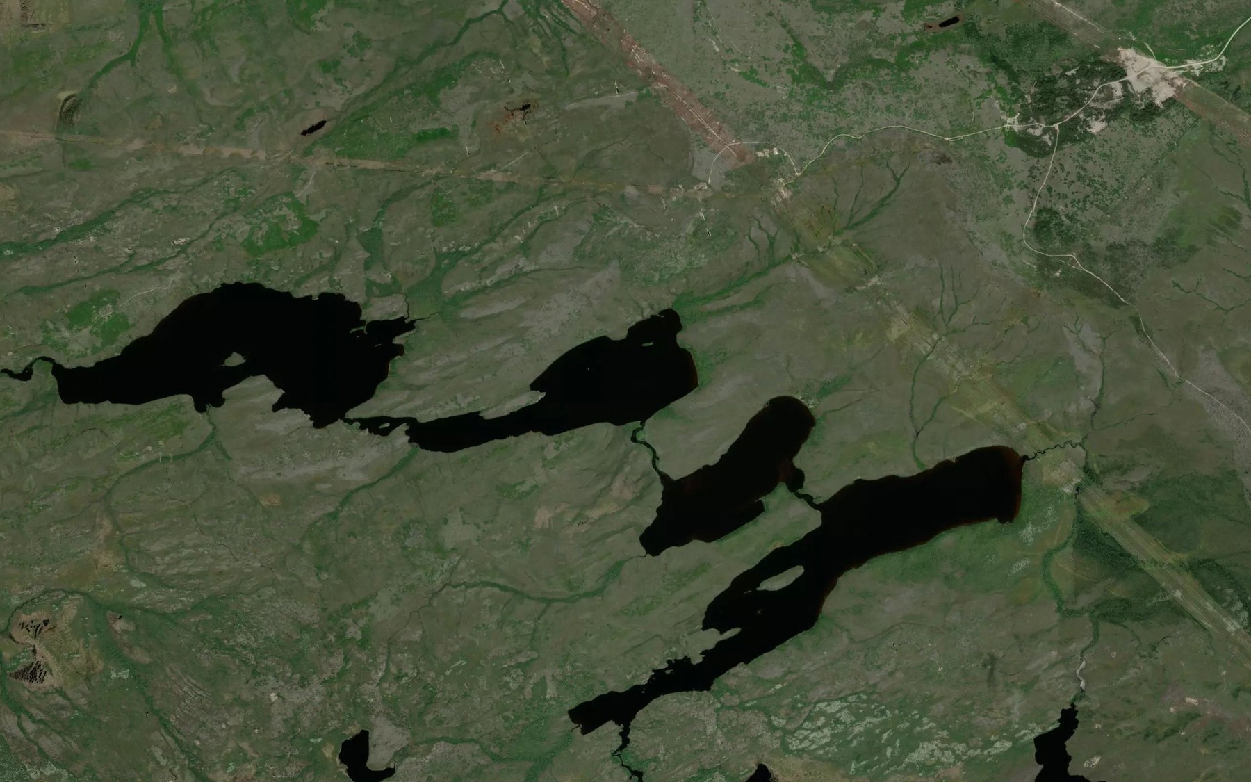 Satellite map of the Lac Tauch Kapachistawanuch
