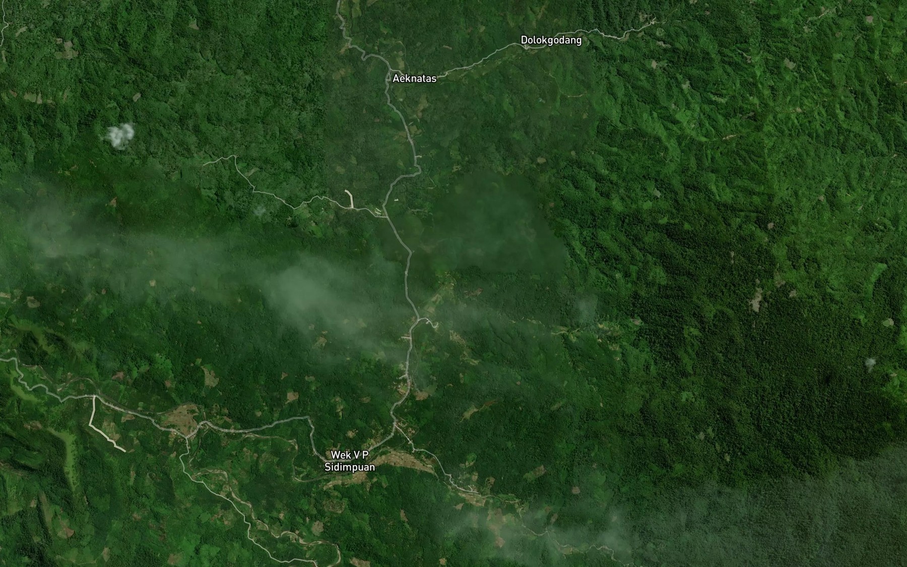 Satellite map of the Aek Perjanjian