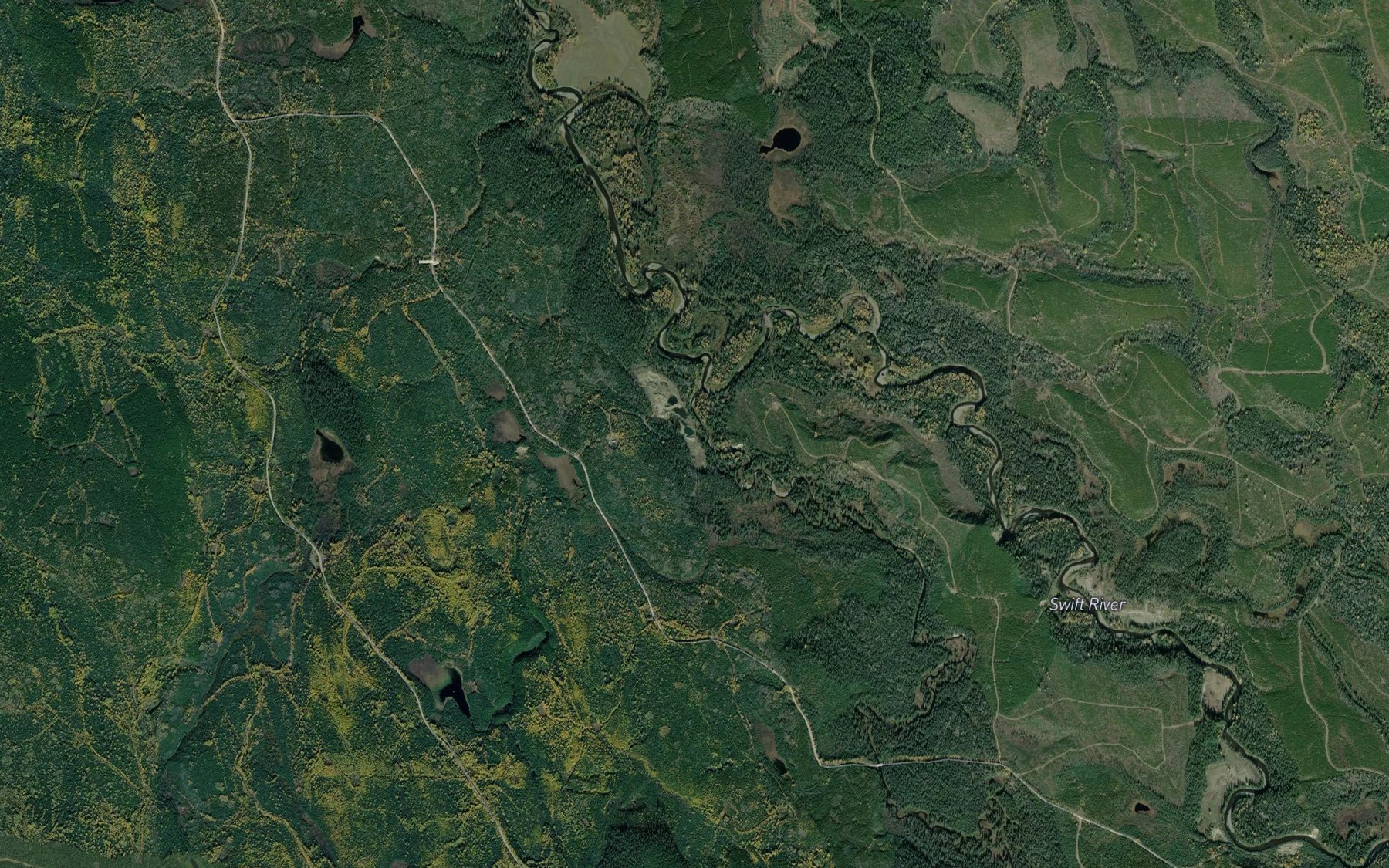 Satellite map of the Victoria Creek