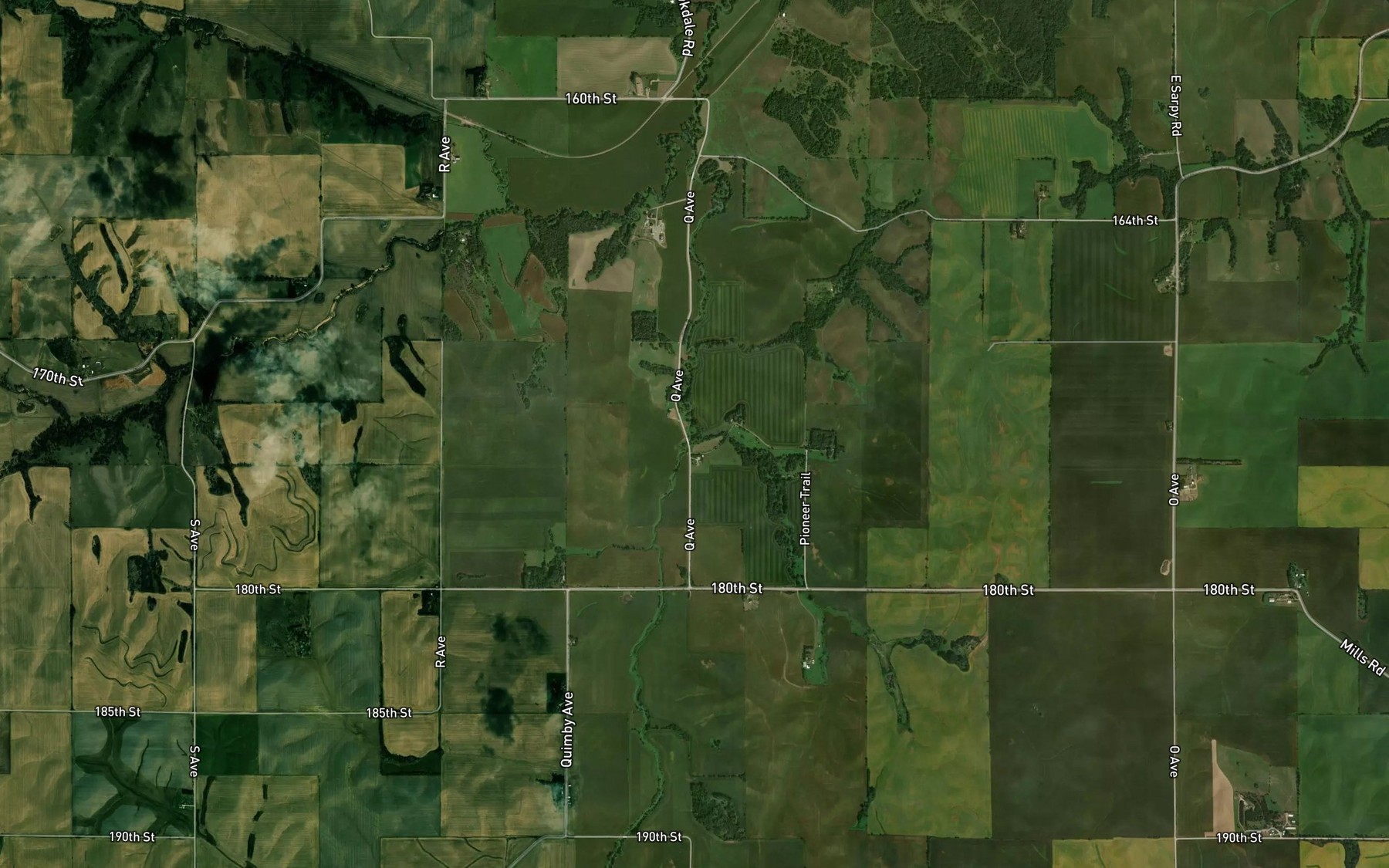 Satellite map of the Little Creek