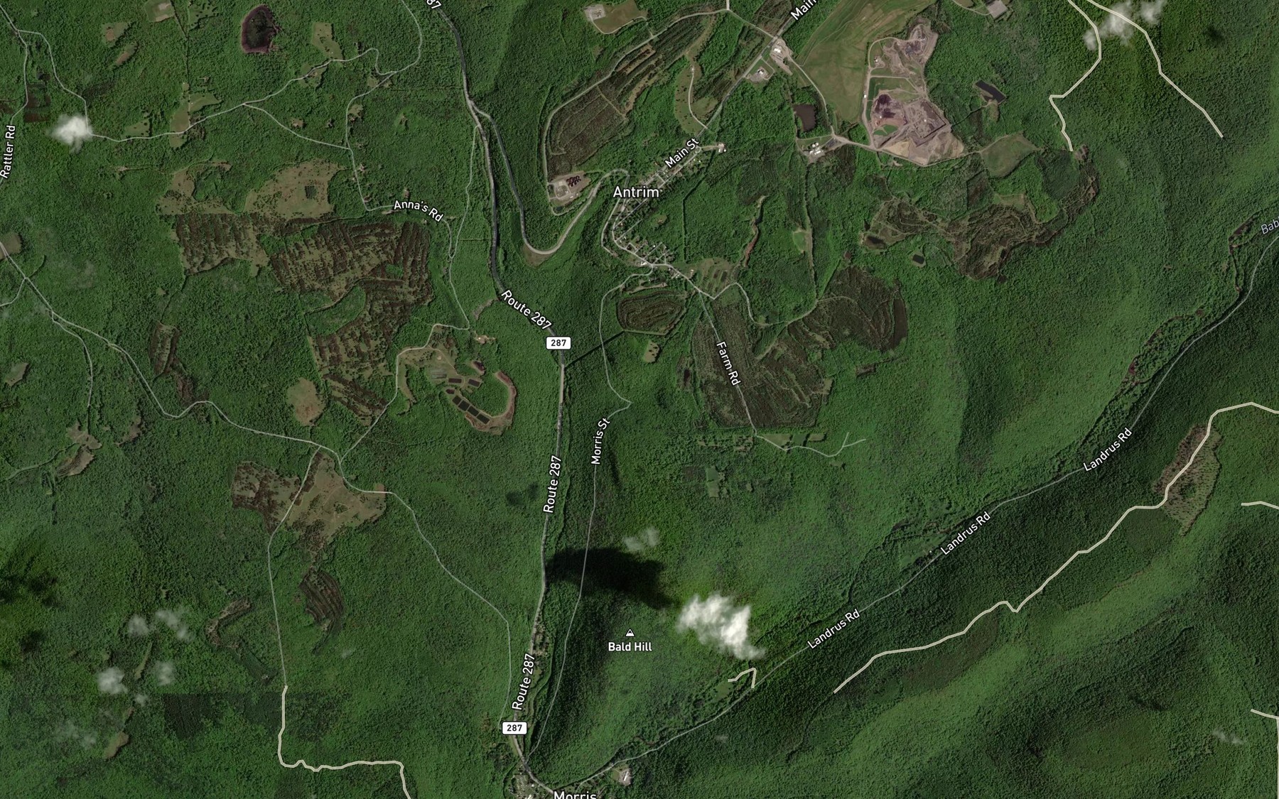 Satellite map of the Devils Elbow