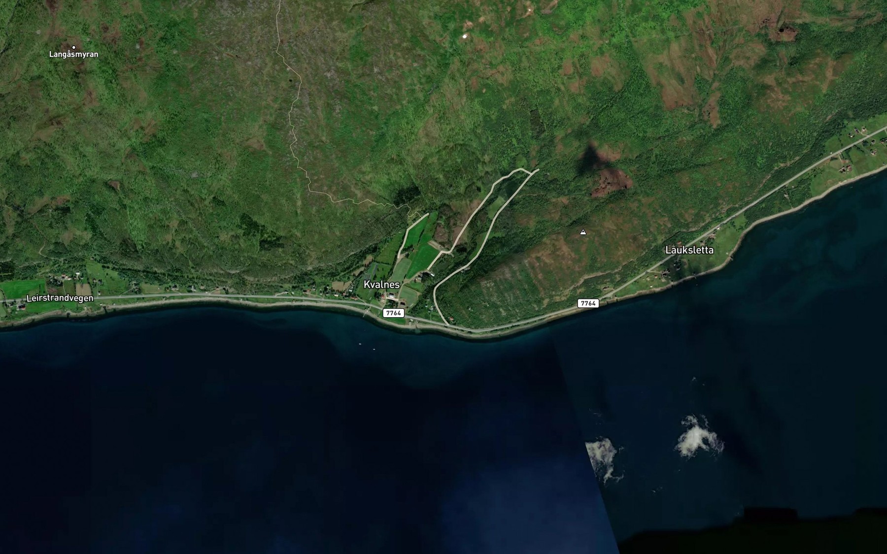 Satellite map of the Leirbakkfossen