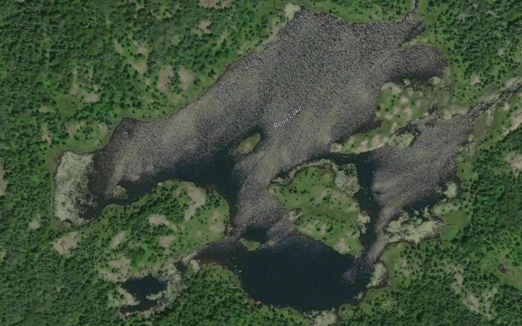 Satellite map of the Reua Lake