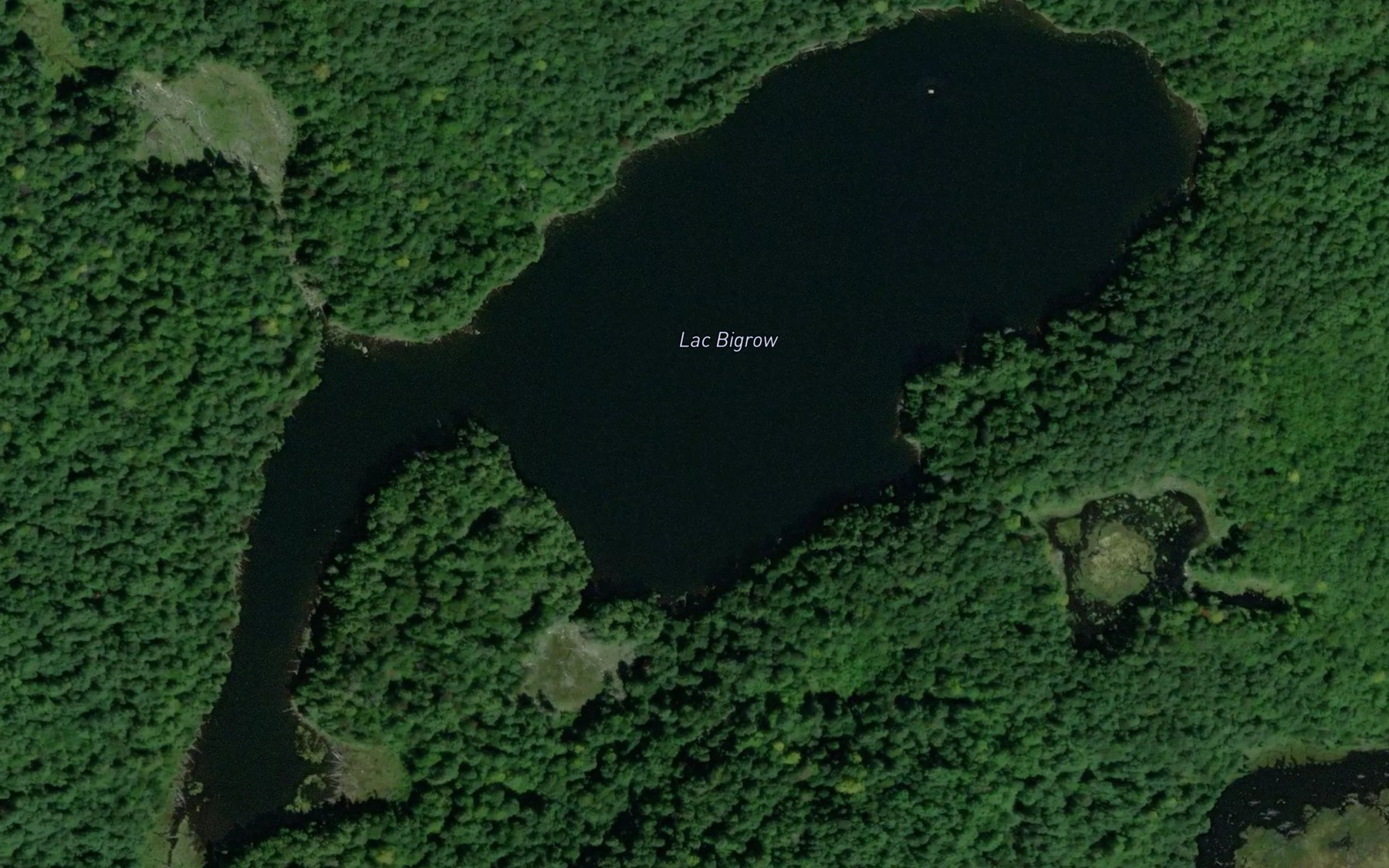 Satellite map of the Lac Bigrow