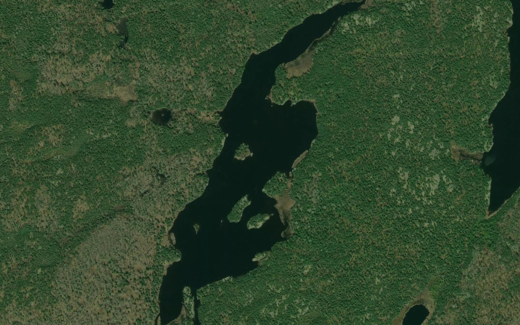 Satellite map of the Little Gallander Lake