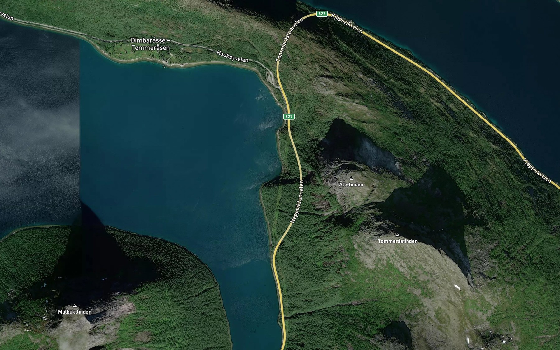Satellite map of the Urvika