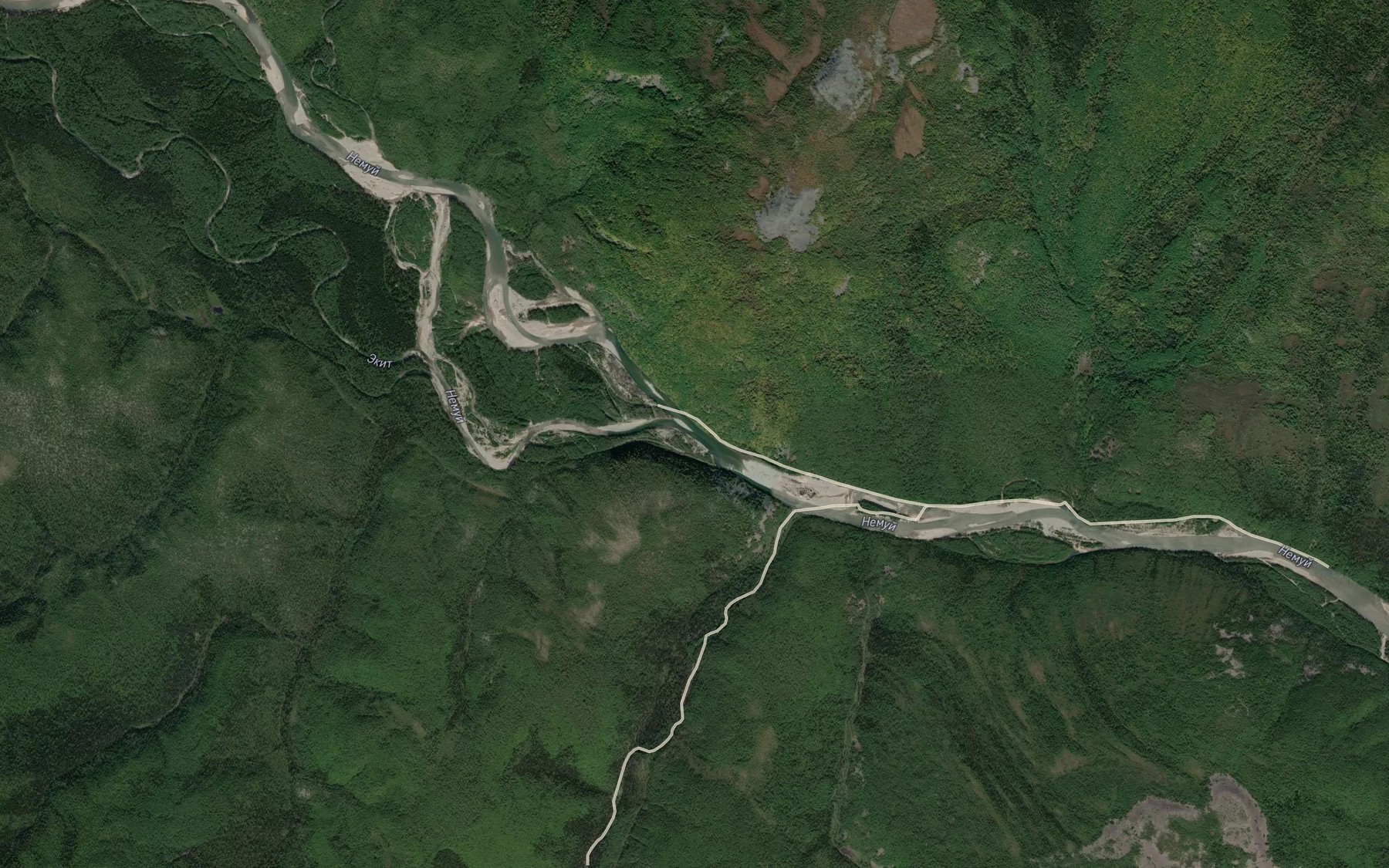 Satellite map of the Ekit