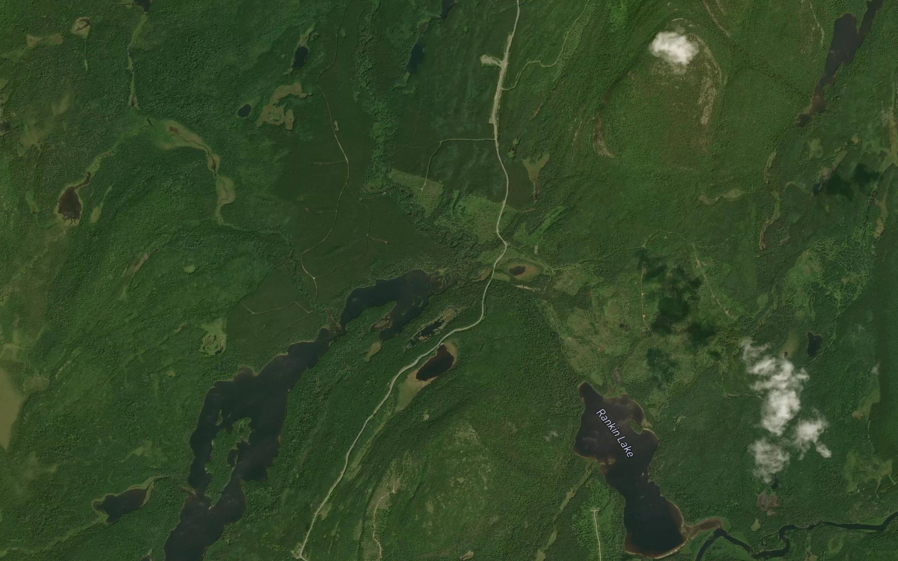 Satellite map of the Duncan Creek