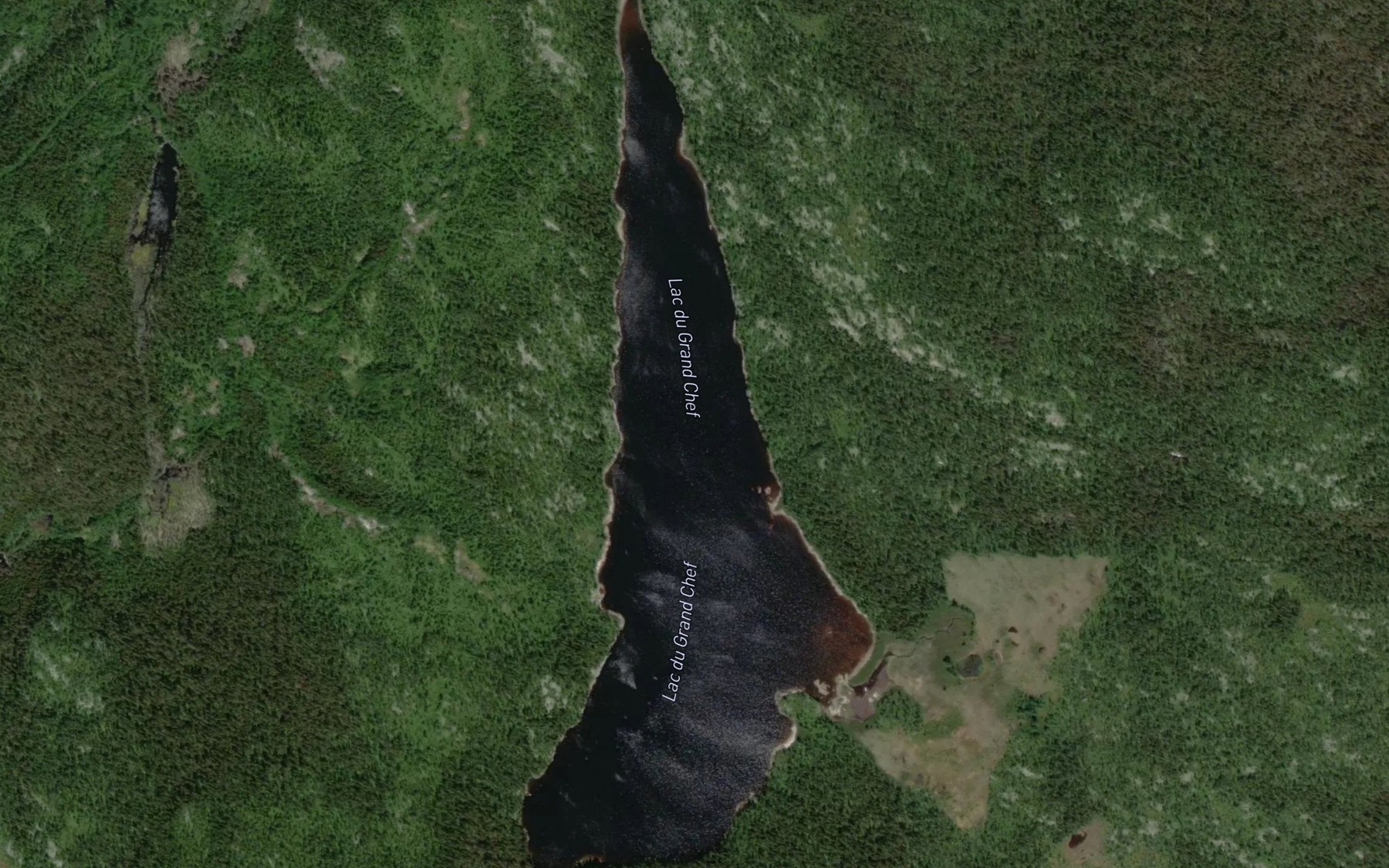 Satellite map of the Lac du Grand Chef