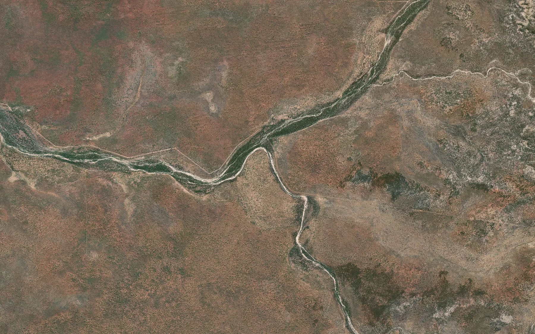Satellite map of the Snowy Creek