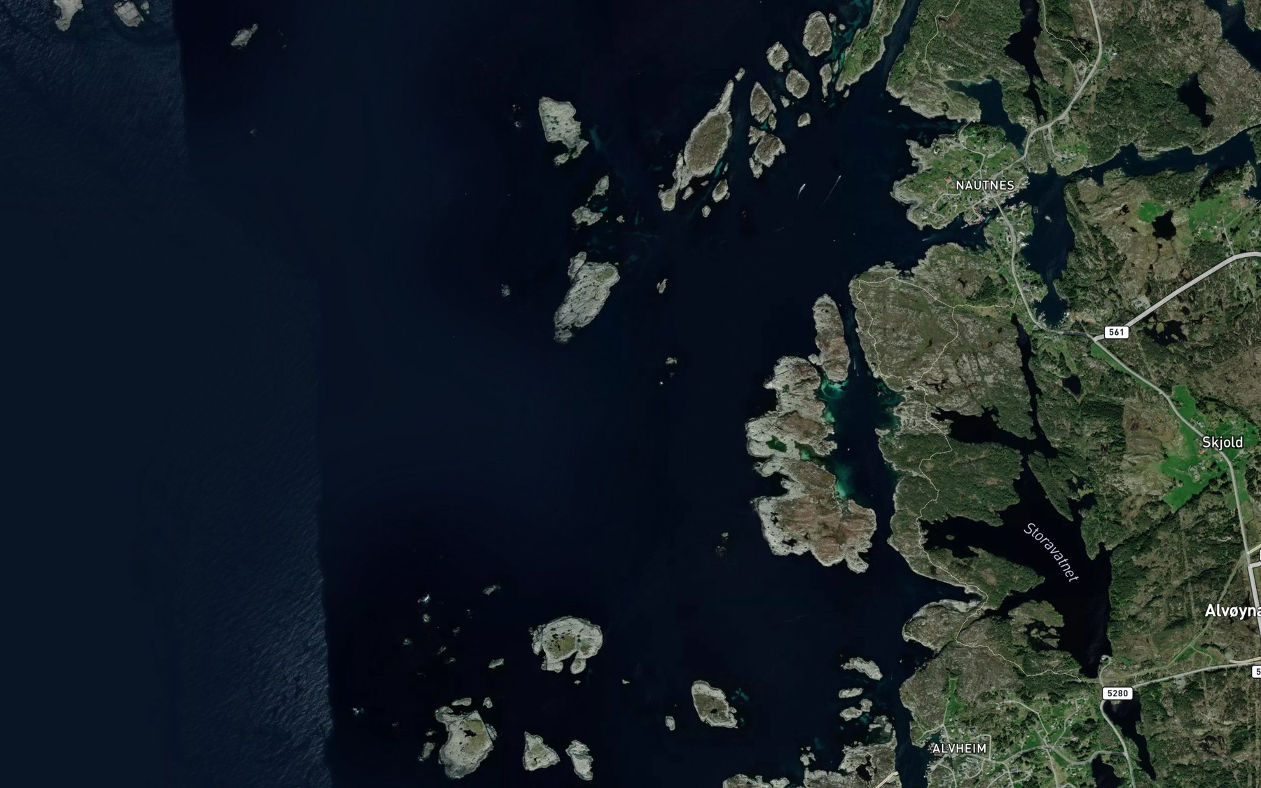 Satellite map of the Stabben