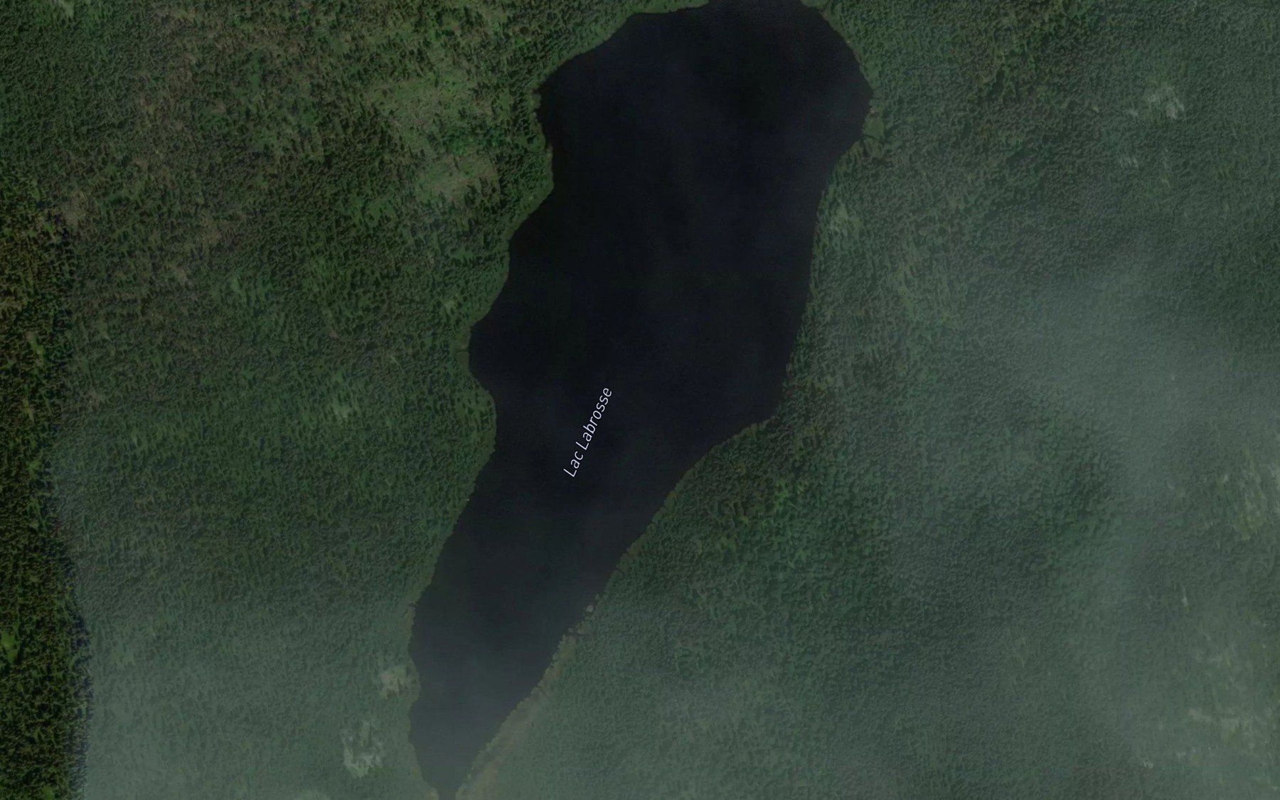 Satellite map of the Lac Labrosse