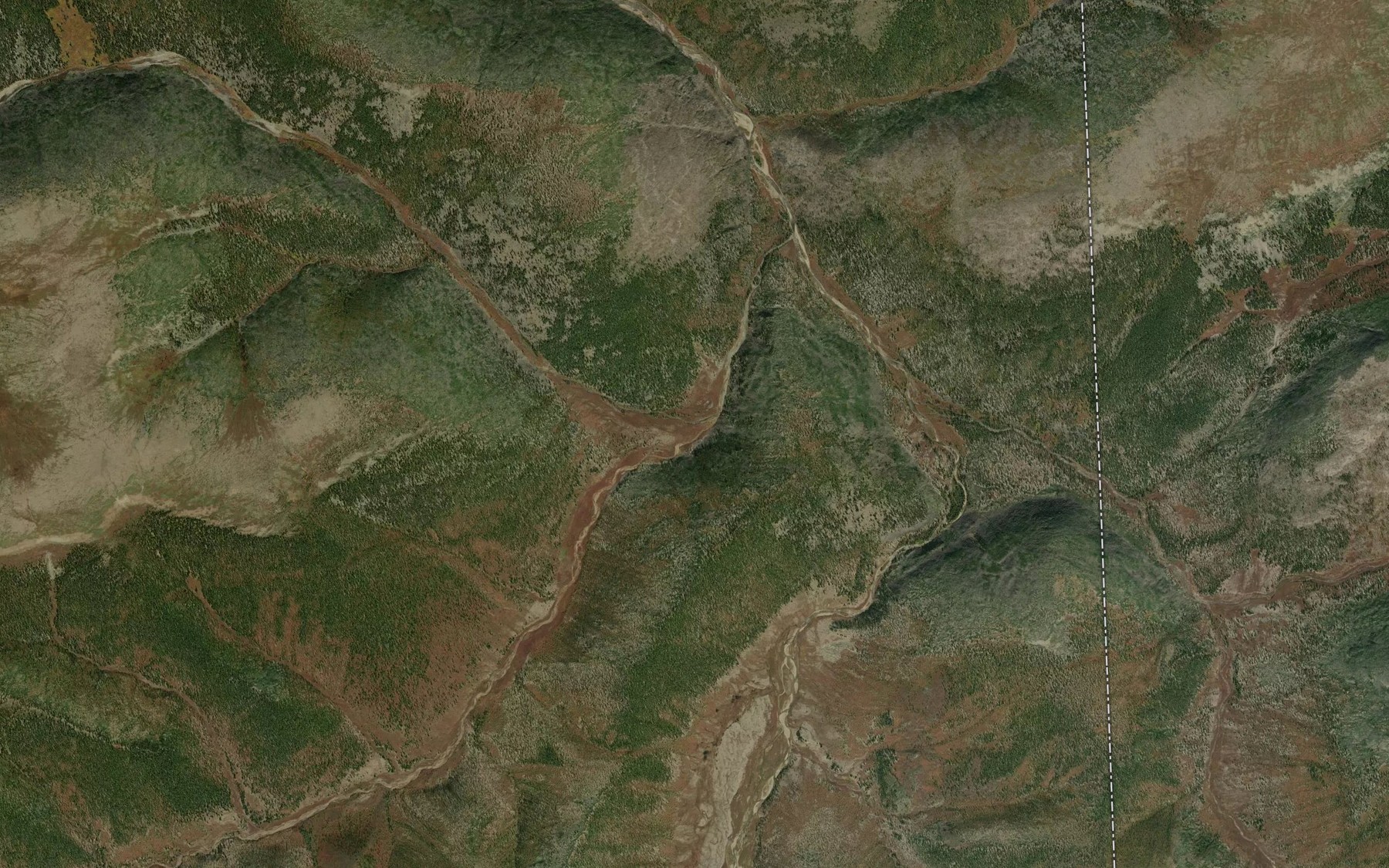 Satellite map of the Utu-Zhalga