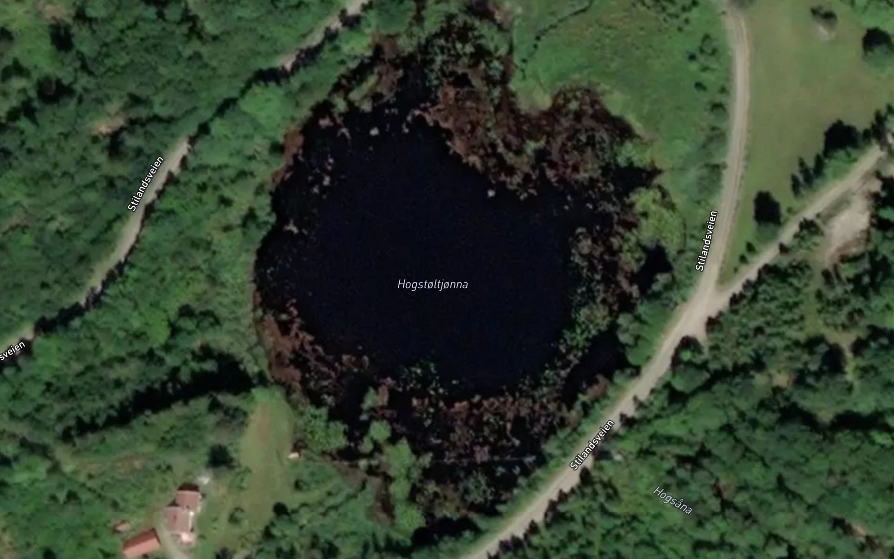 Satellite map of the Hogstoltjonna