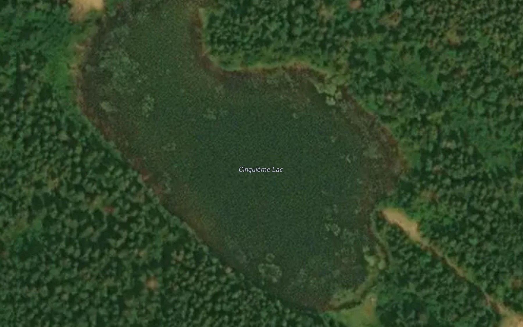 Satellite map of the Cinquieme Lac